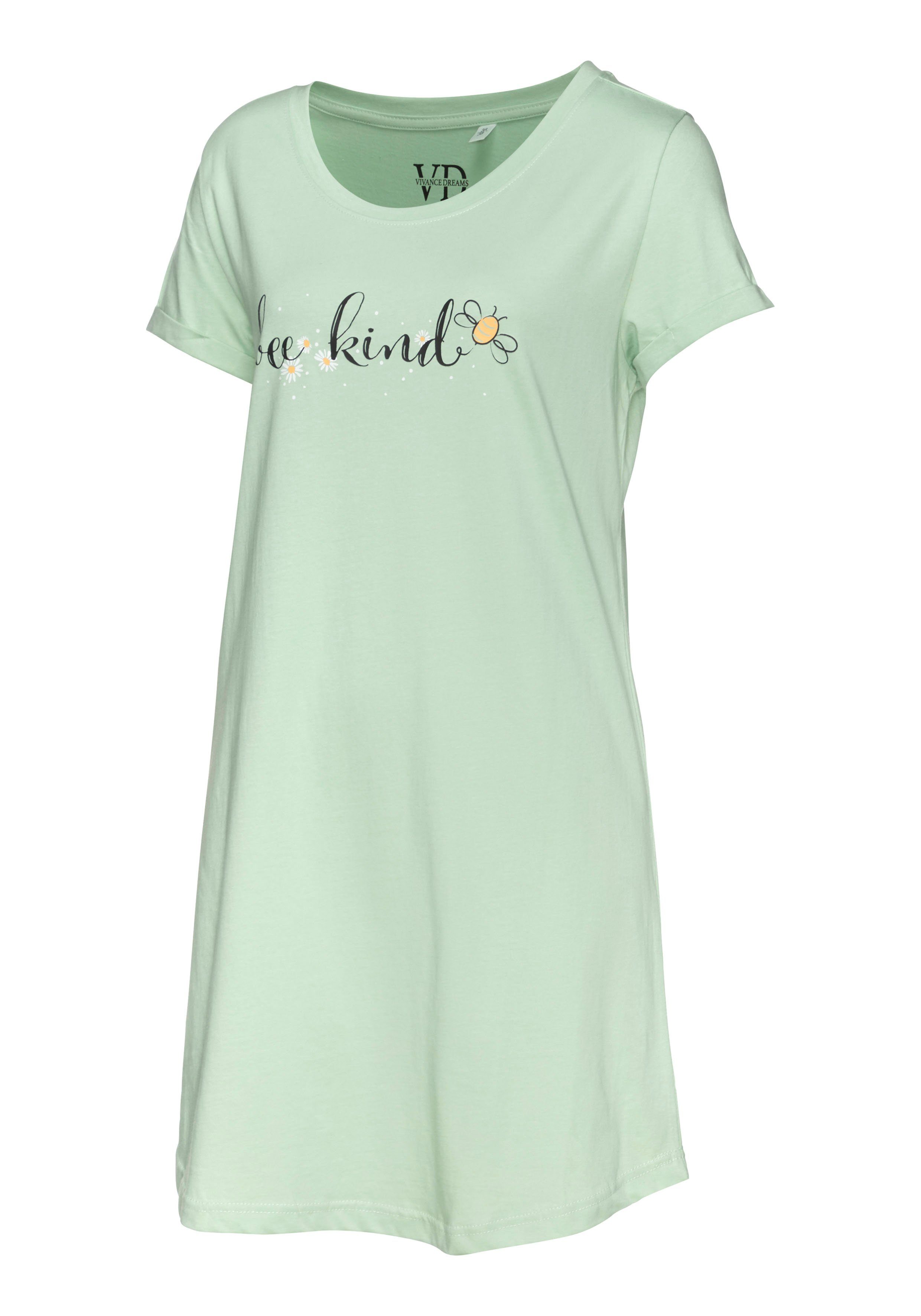 Vivance Dreams Nachthemd met madeliefje-print