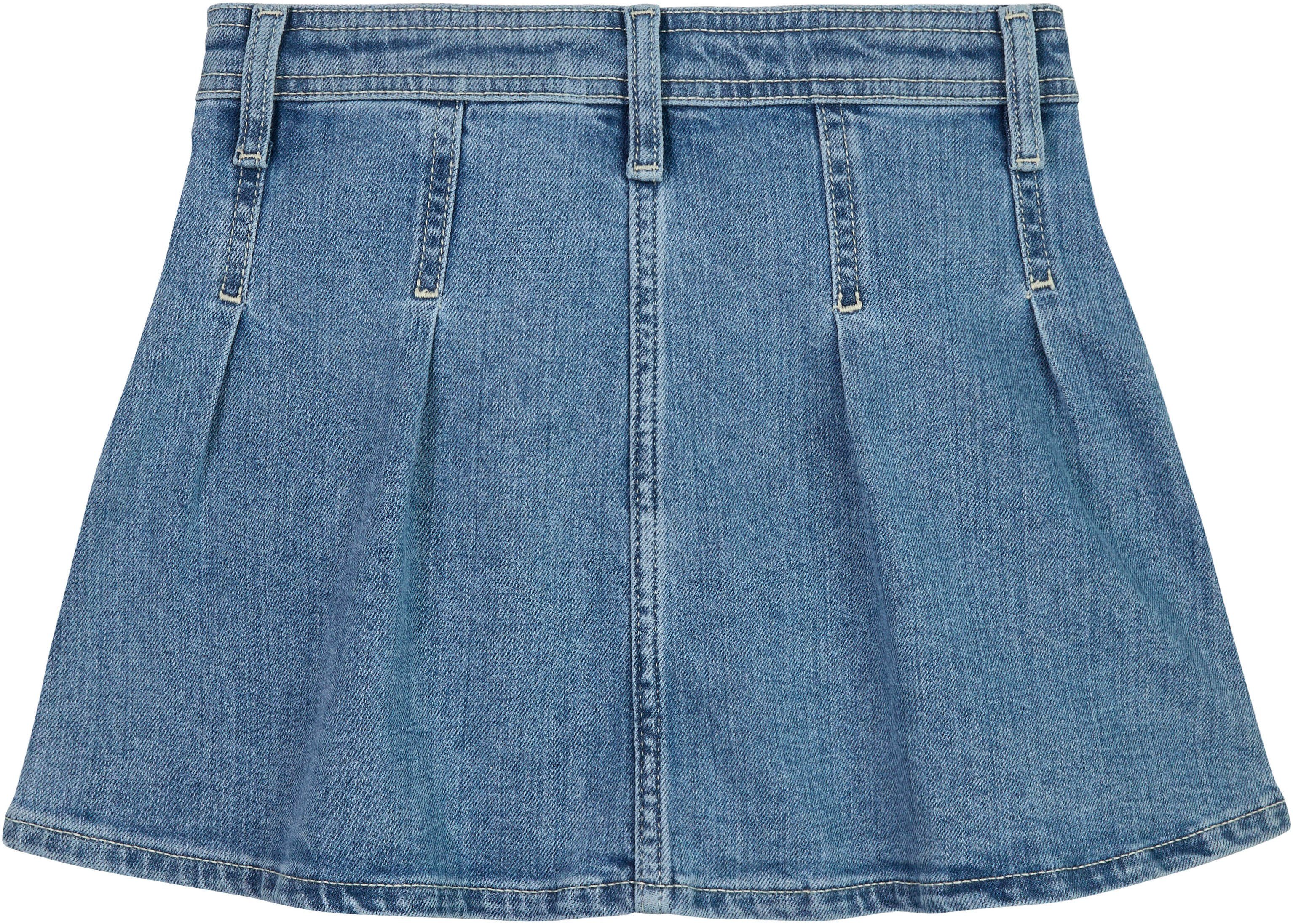 Tommy Hilfiger Jeans rok PLEATED DENIM SKIRT