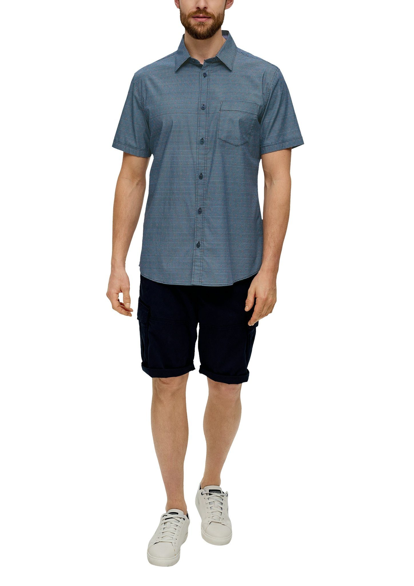 s.Oliver Overhemd met korte mouwen met minimale print