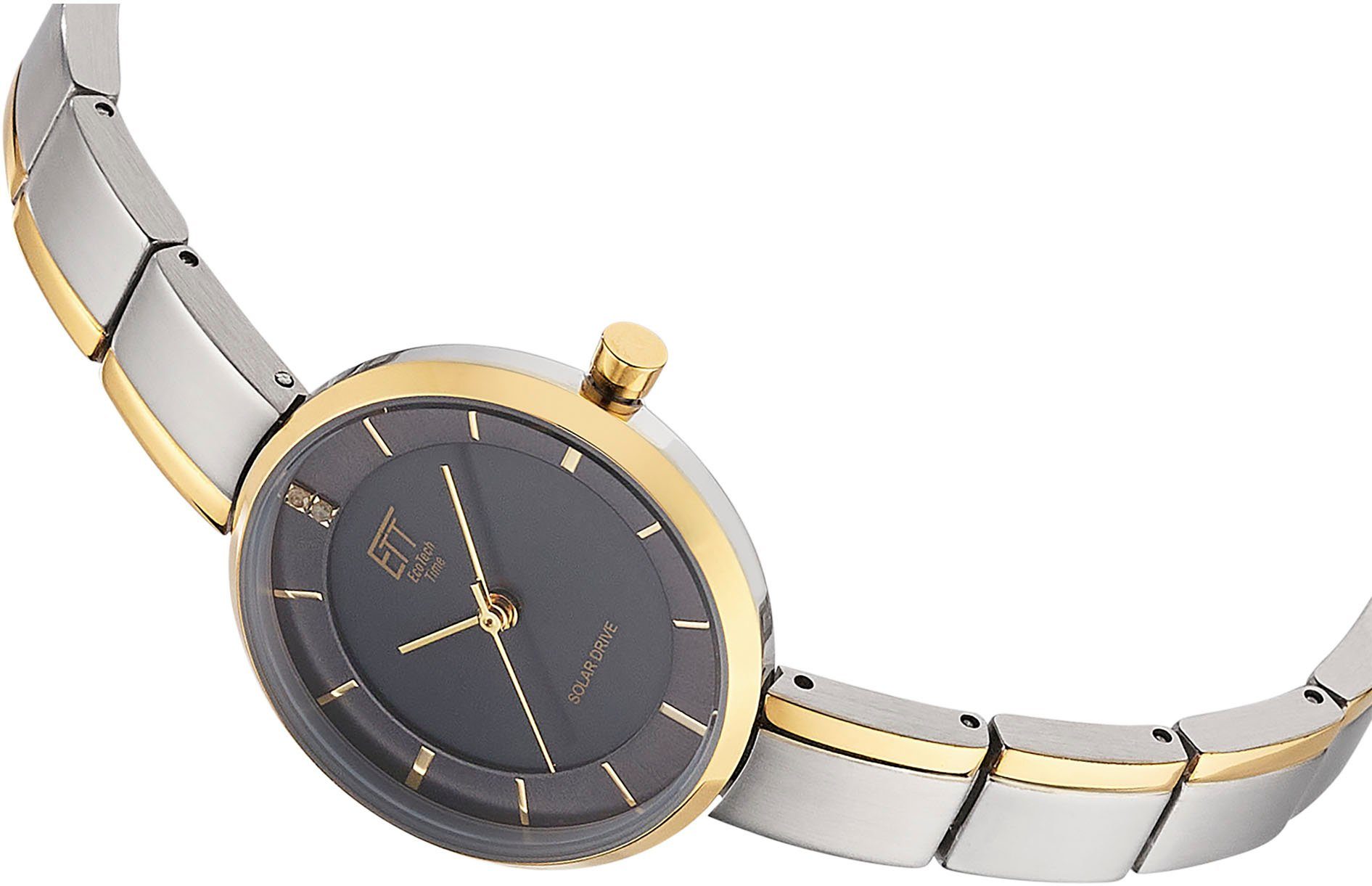 ETT Solarhorloge Solar Drive Polshorloge, dameshorloge (set, 2-delig, Met riemverkorter)