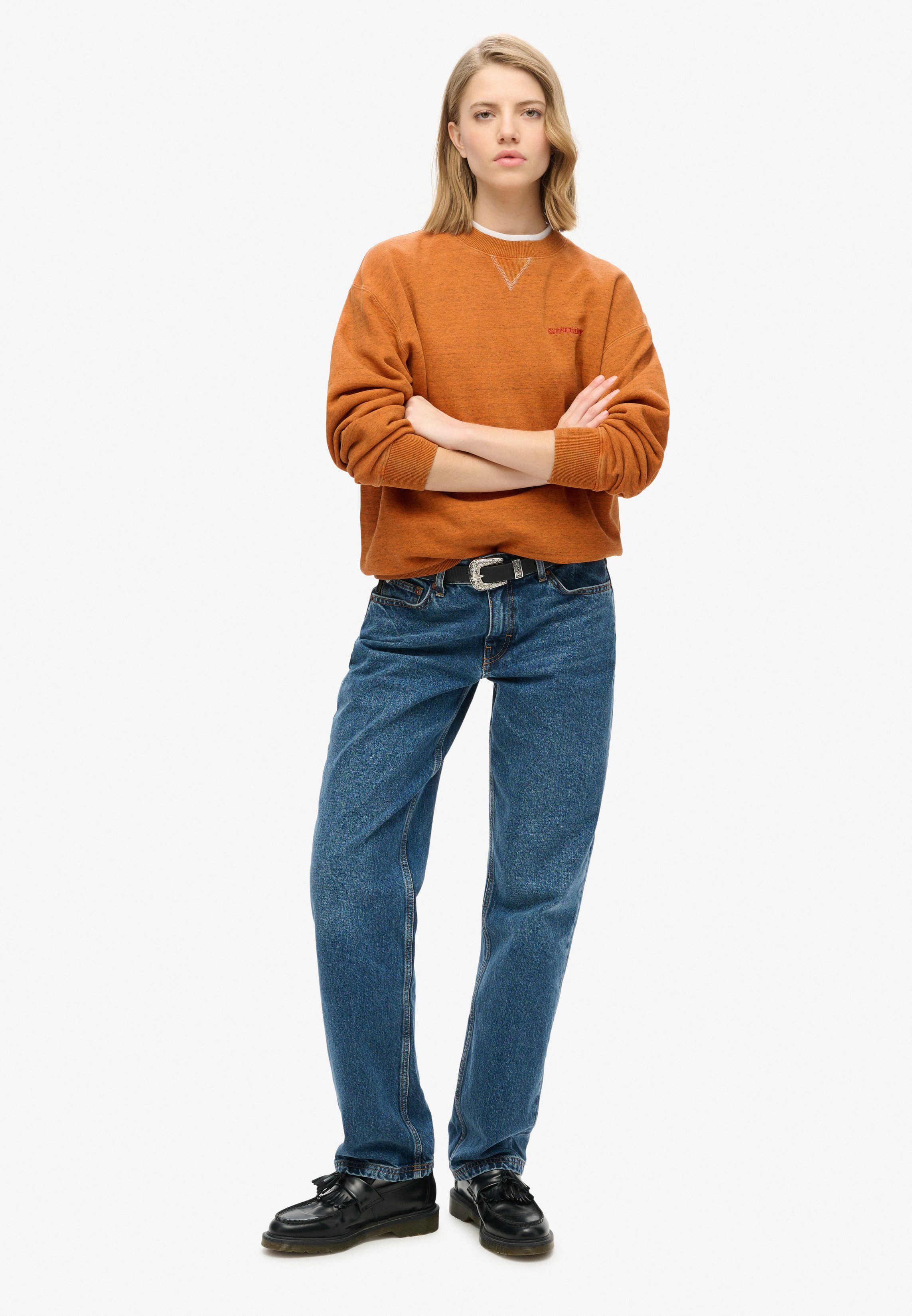 Superdry Sweatshirt ESSENTIAL LOGO OVERDYED SWEAT
