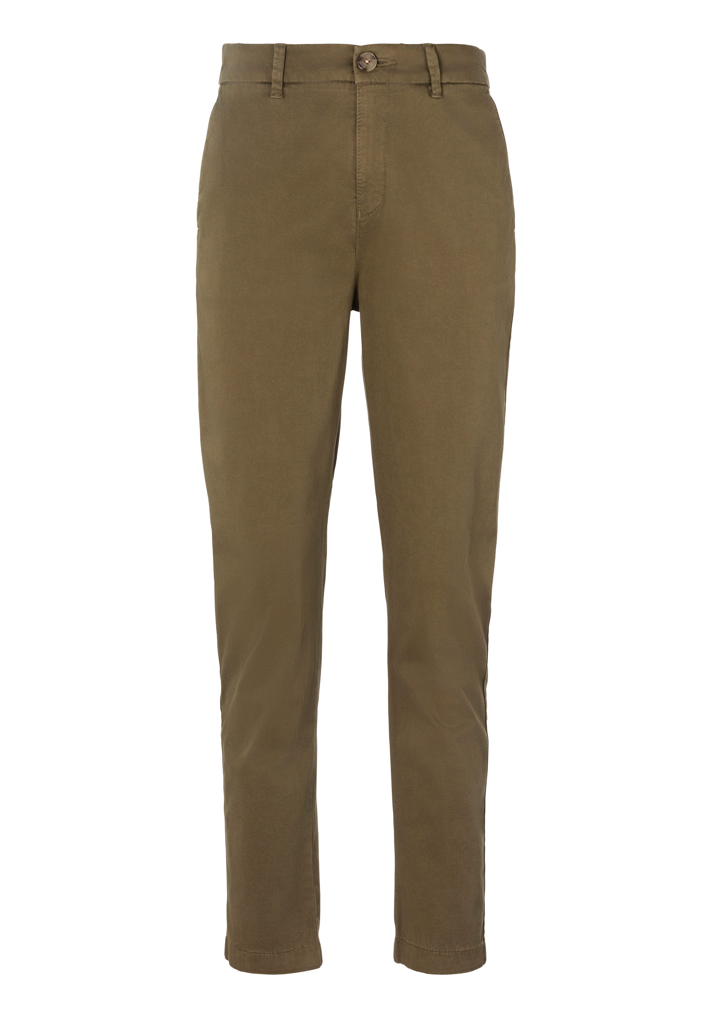 Boss Orange Geweven broek met leren merklabel aan de achterkant van de tailleband