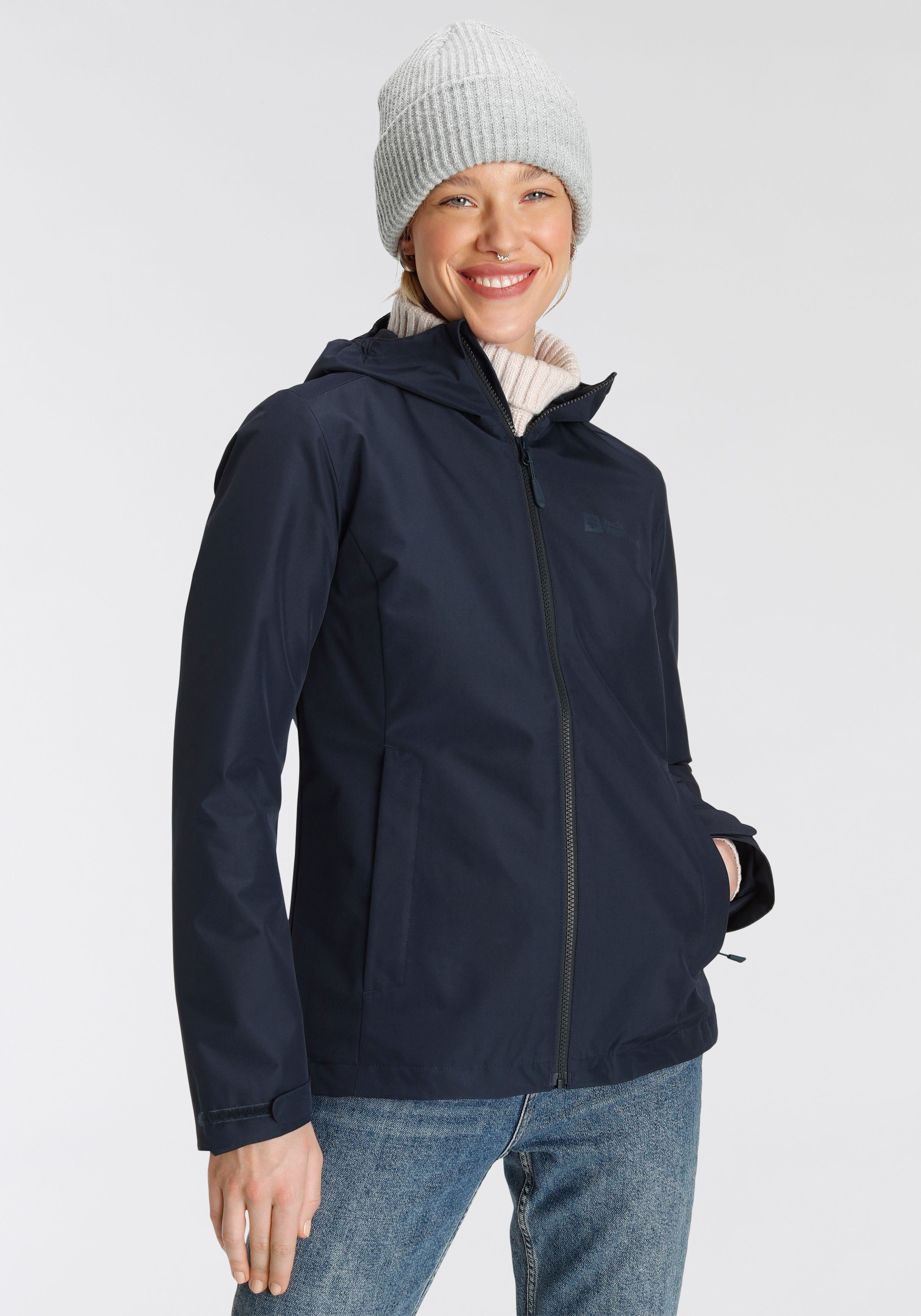 Jack Wolfskin Functioneel jack FARWOOD JKT W Waterafstotend & Ademend & Winddicht