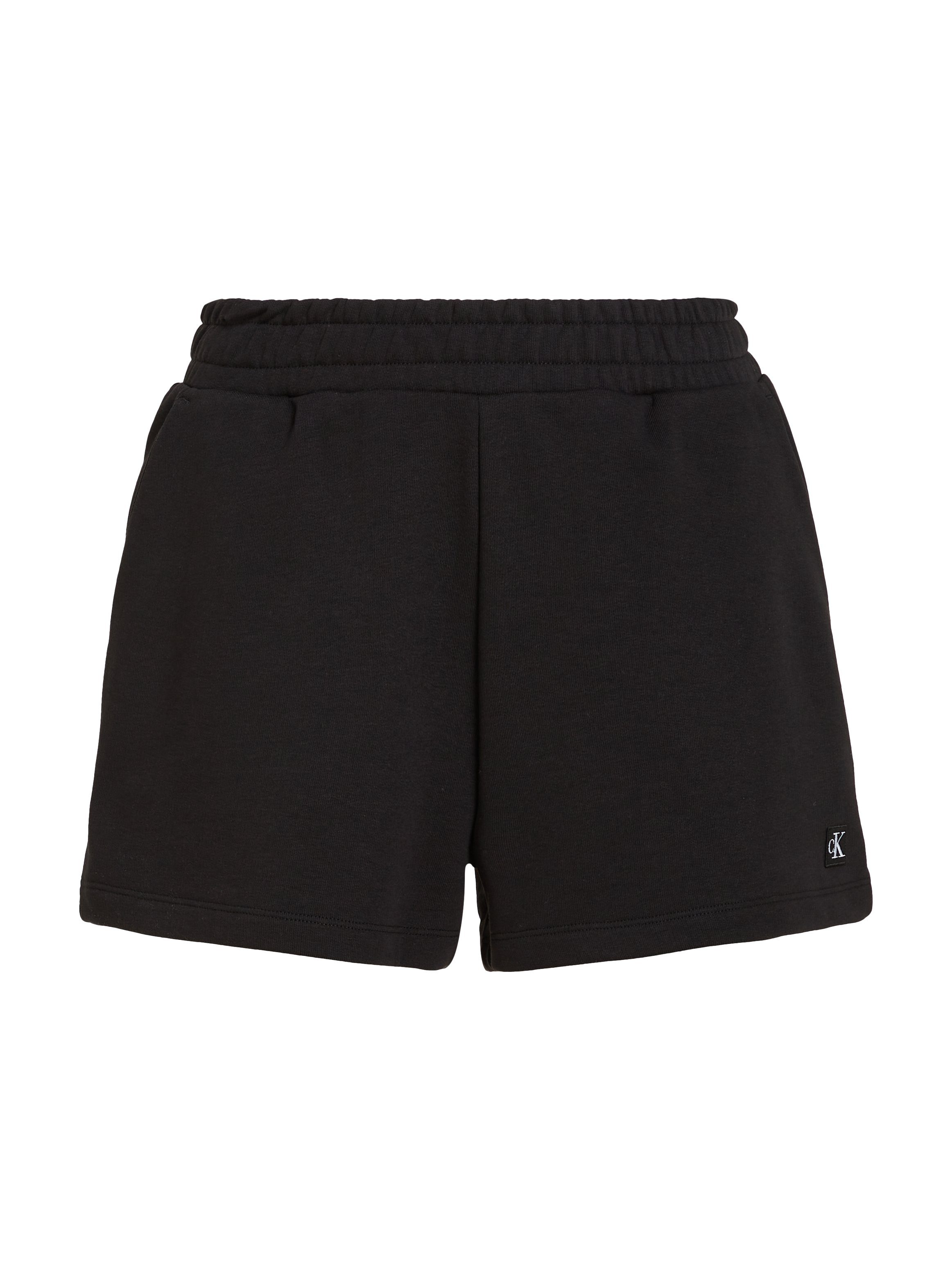 Calvin Klein Sweatshort CK EMBRO BADGE SHORTS met een logo-opschrift