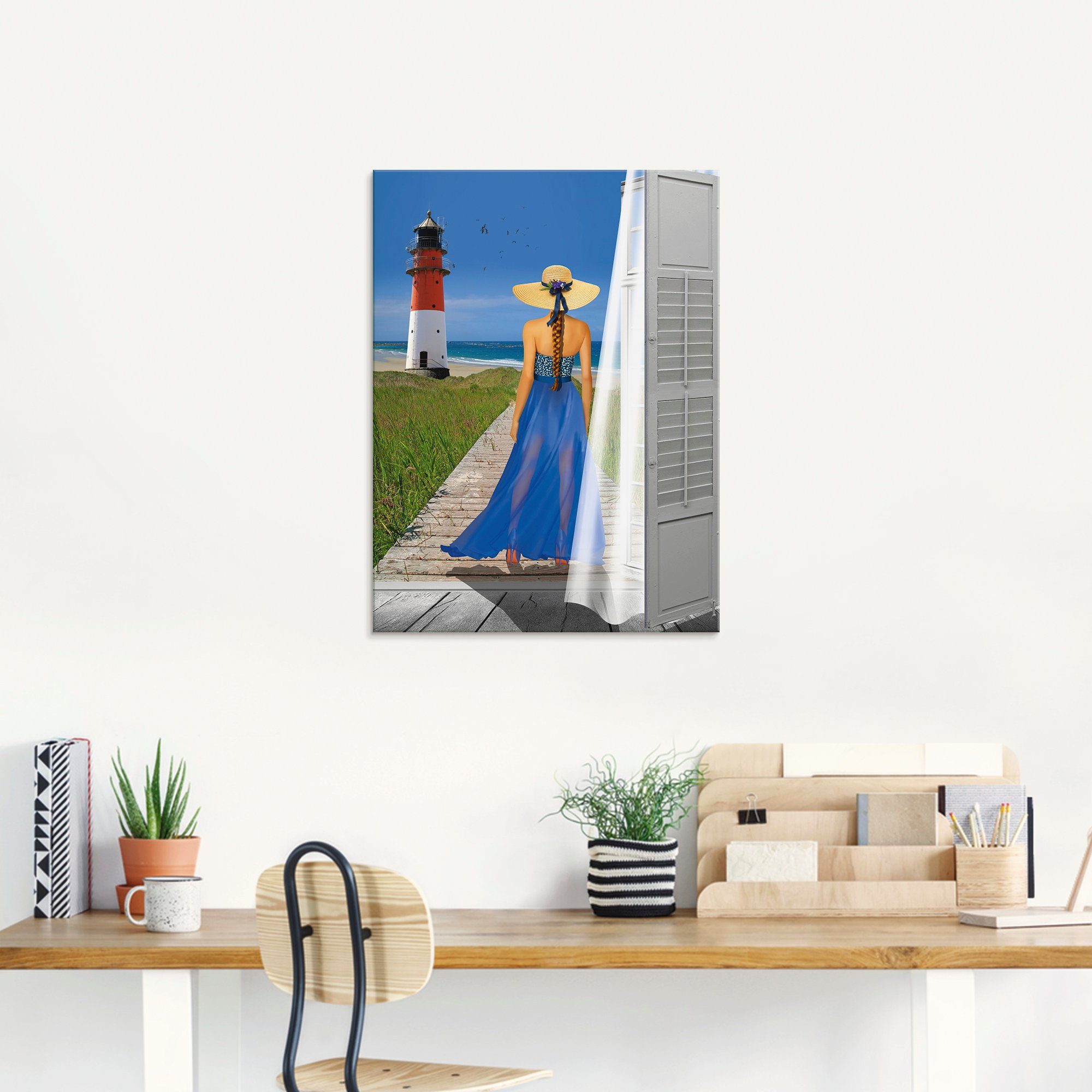 Artland Print op glas Vakantie aan de zee in verschillende maten