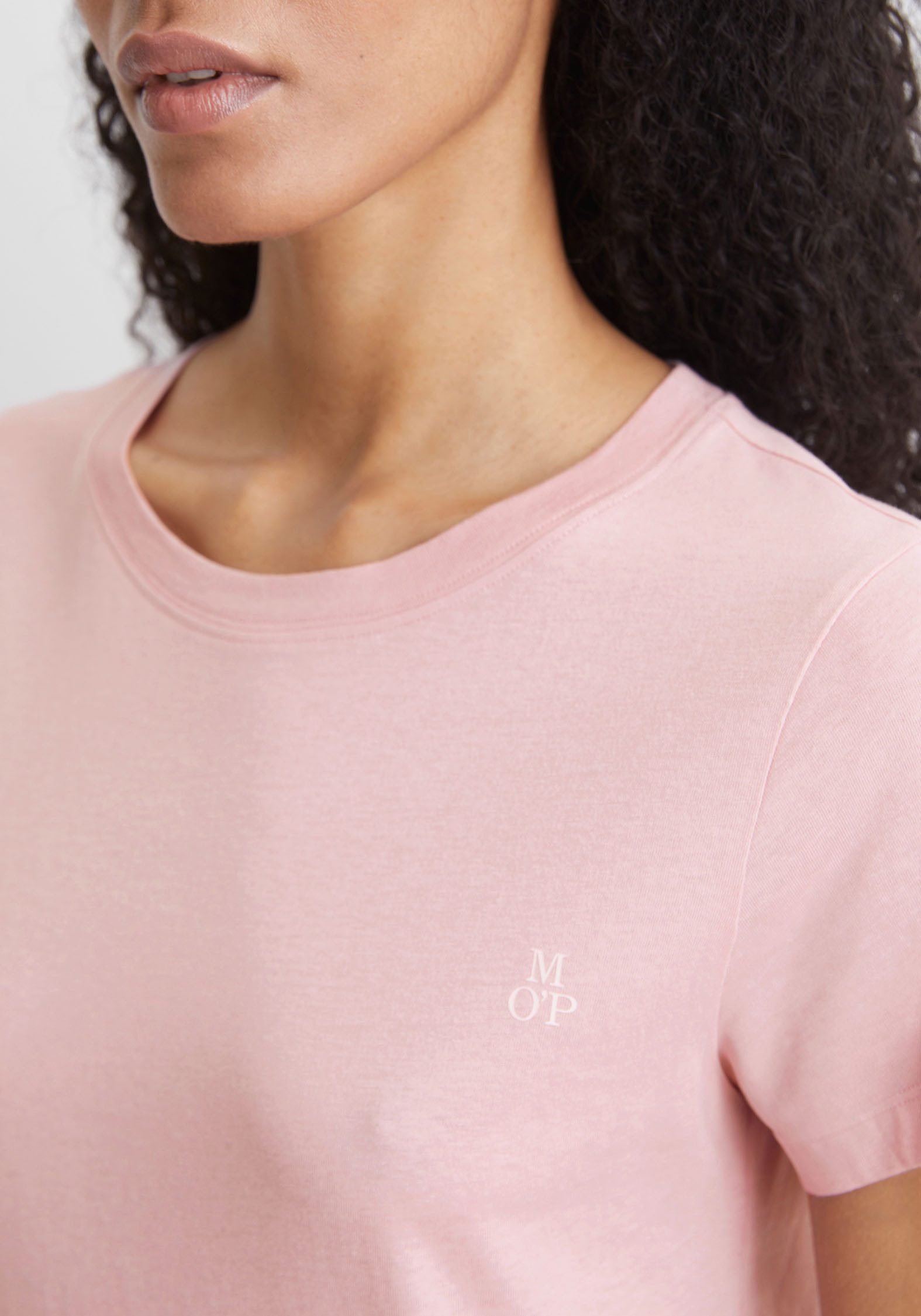 Marc O'Polo T-shirt Mix & Match Cotton met discreet merk-borduursel