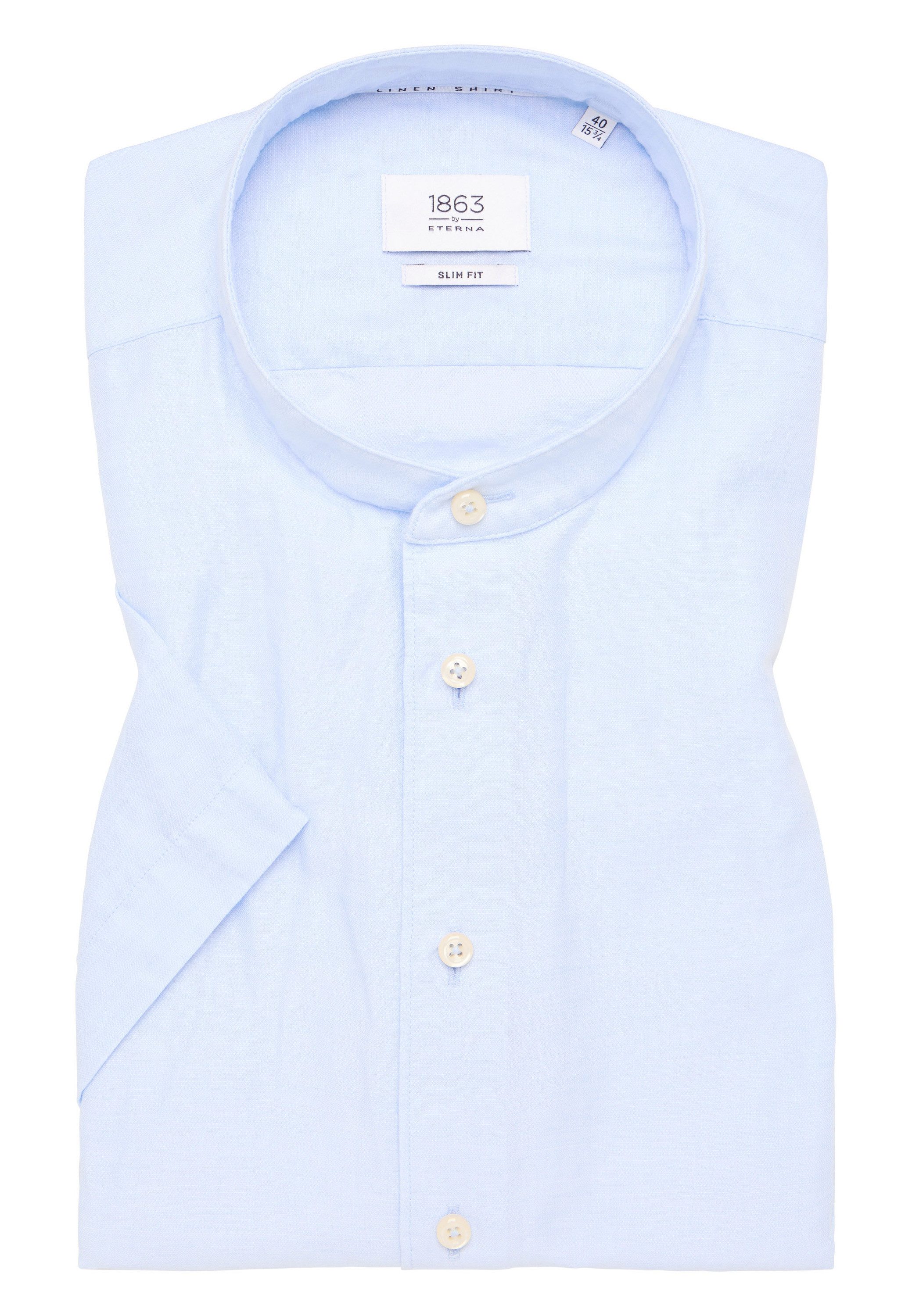 Eterna Overhemd met korte mouwen Slim fit EASY IRON (gemakkelijk te strijken)