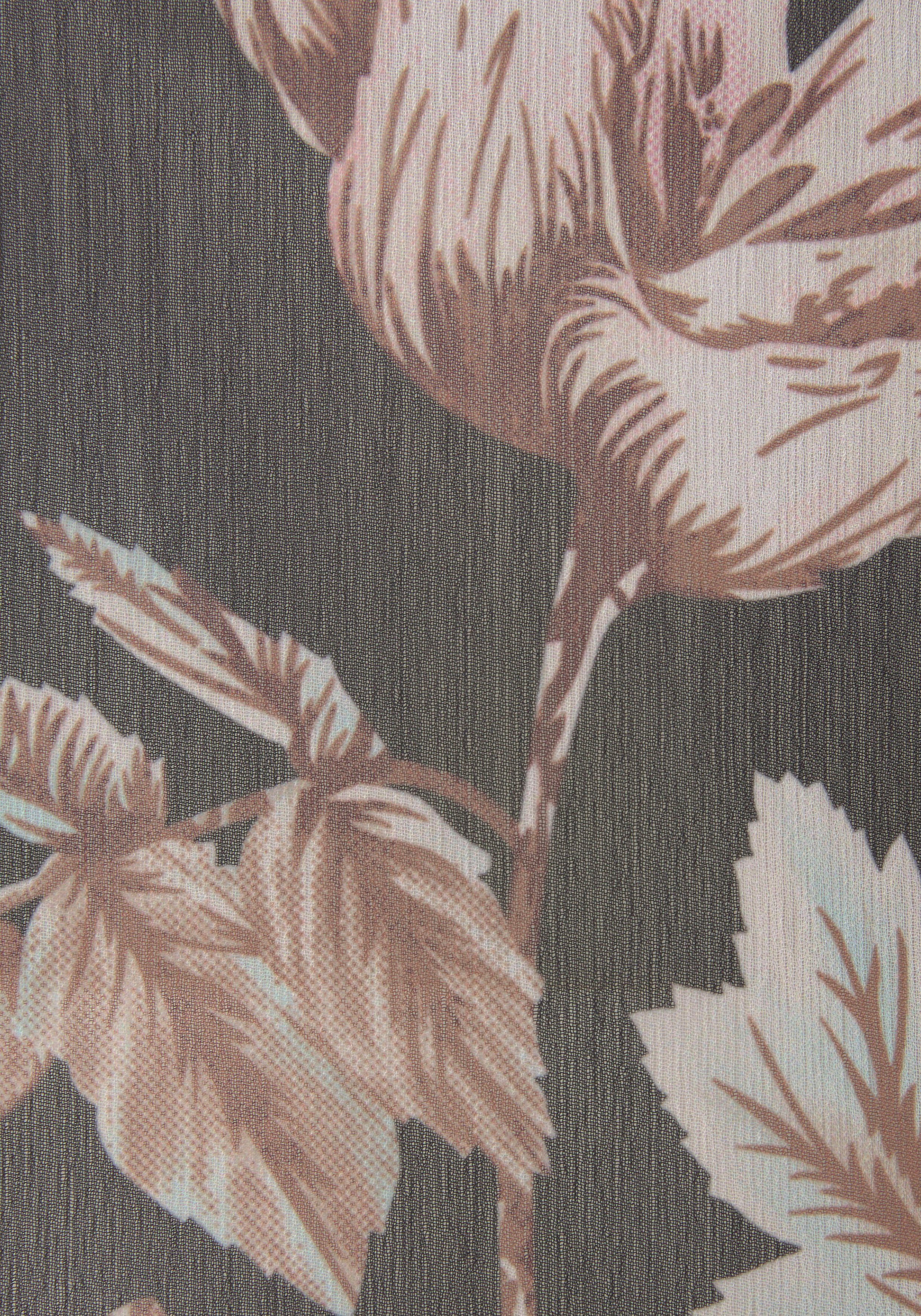 Lascana Chiffon blouse met bloemenprint en v-hals, damesblouse, elegant-chic