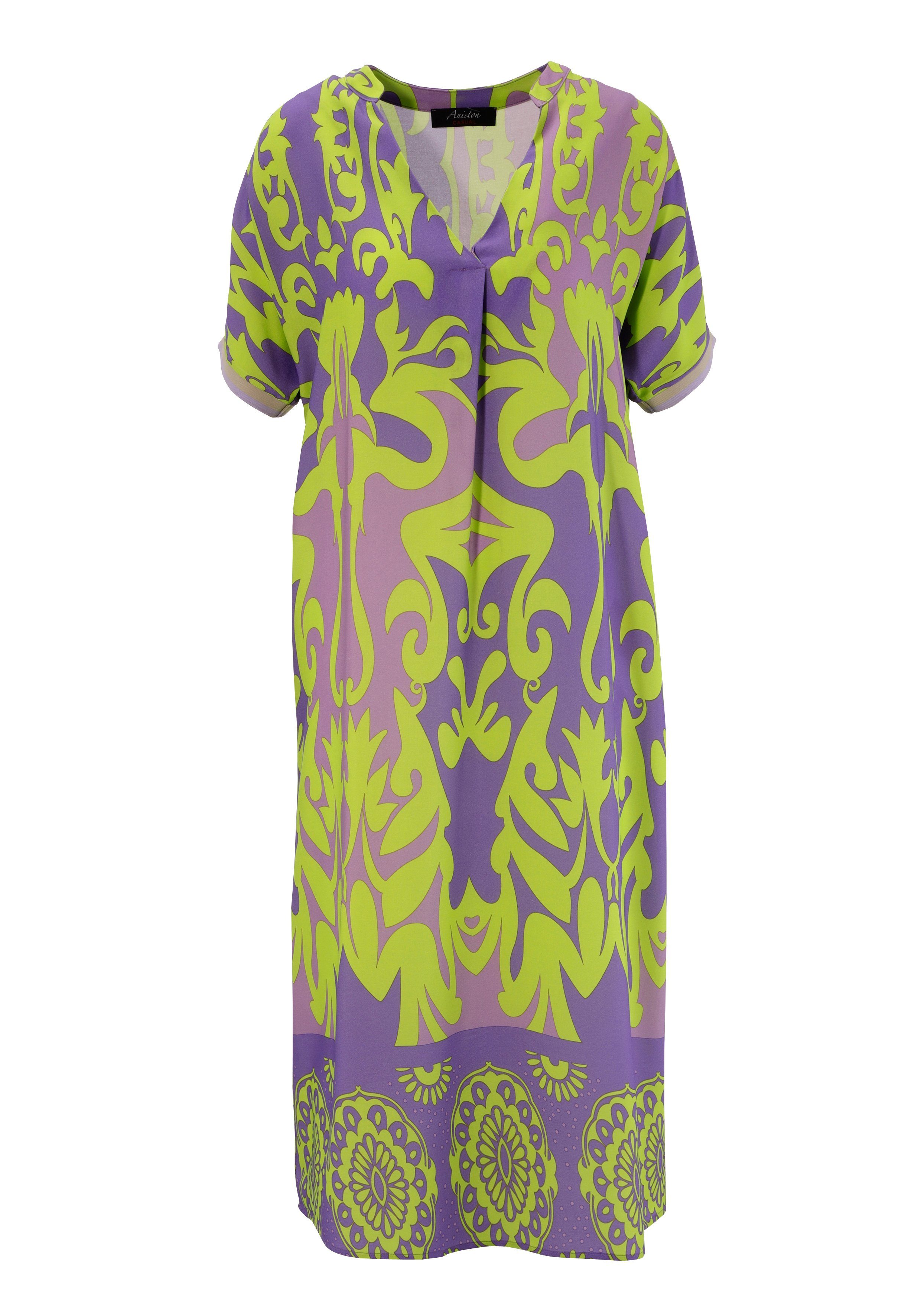 Aniston CASUAL Blousejurk met grafische print en boord aan de zoom