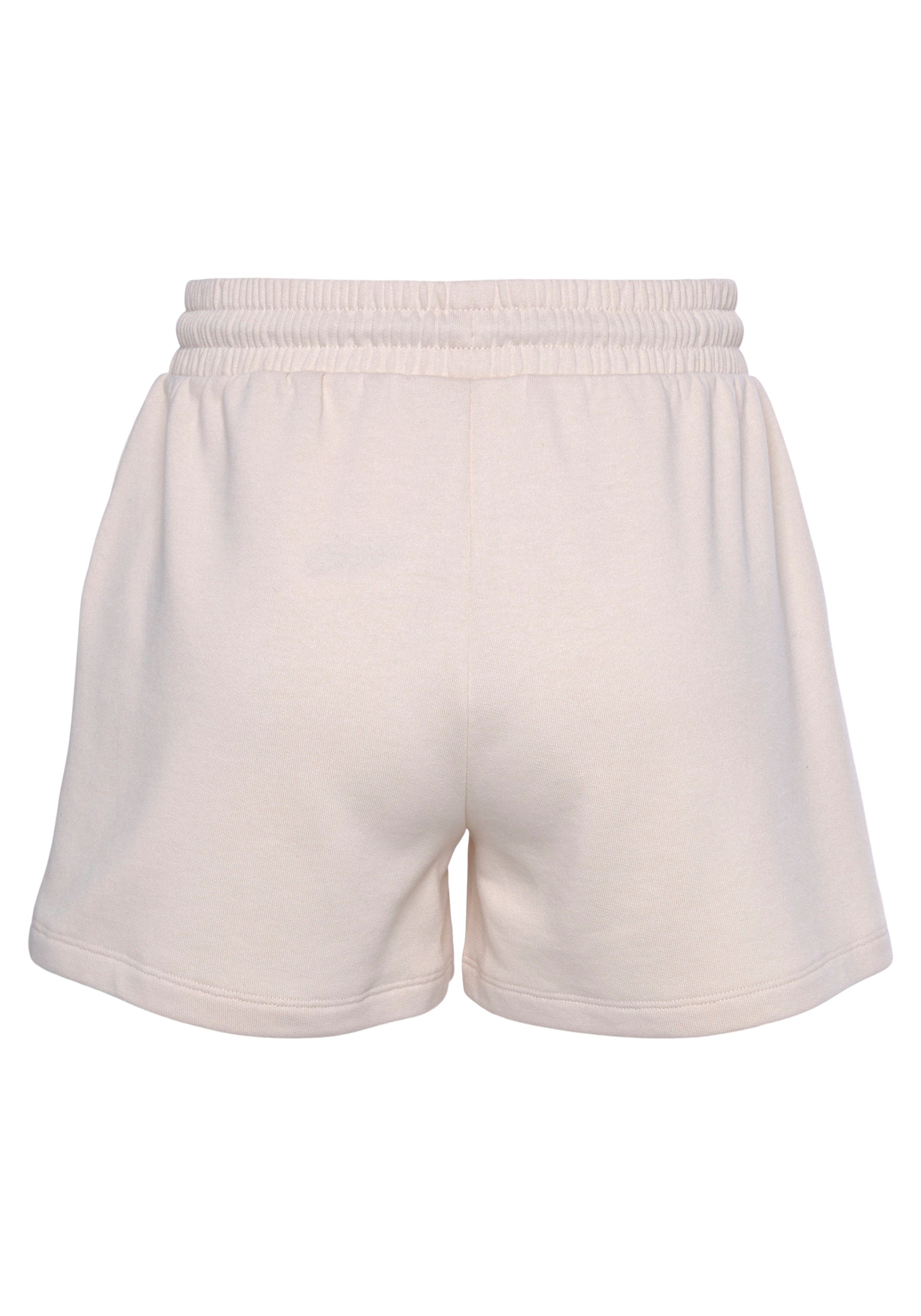 Vivance Sweatshort Korte broek met opgestikte zakken en contrastkoord, loungewear