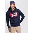 jack  jones hoodie corp logo hoodie met logoprint blauw