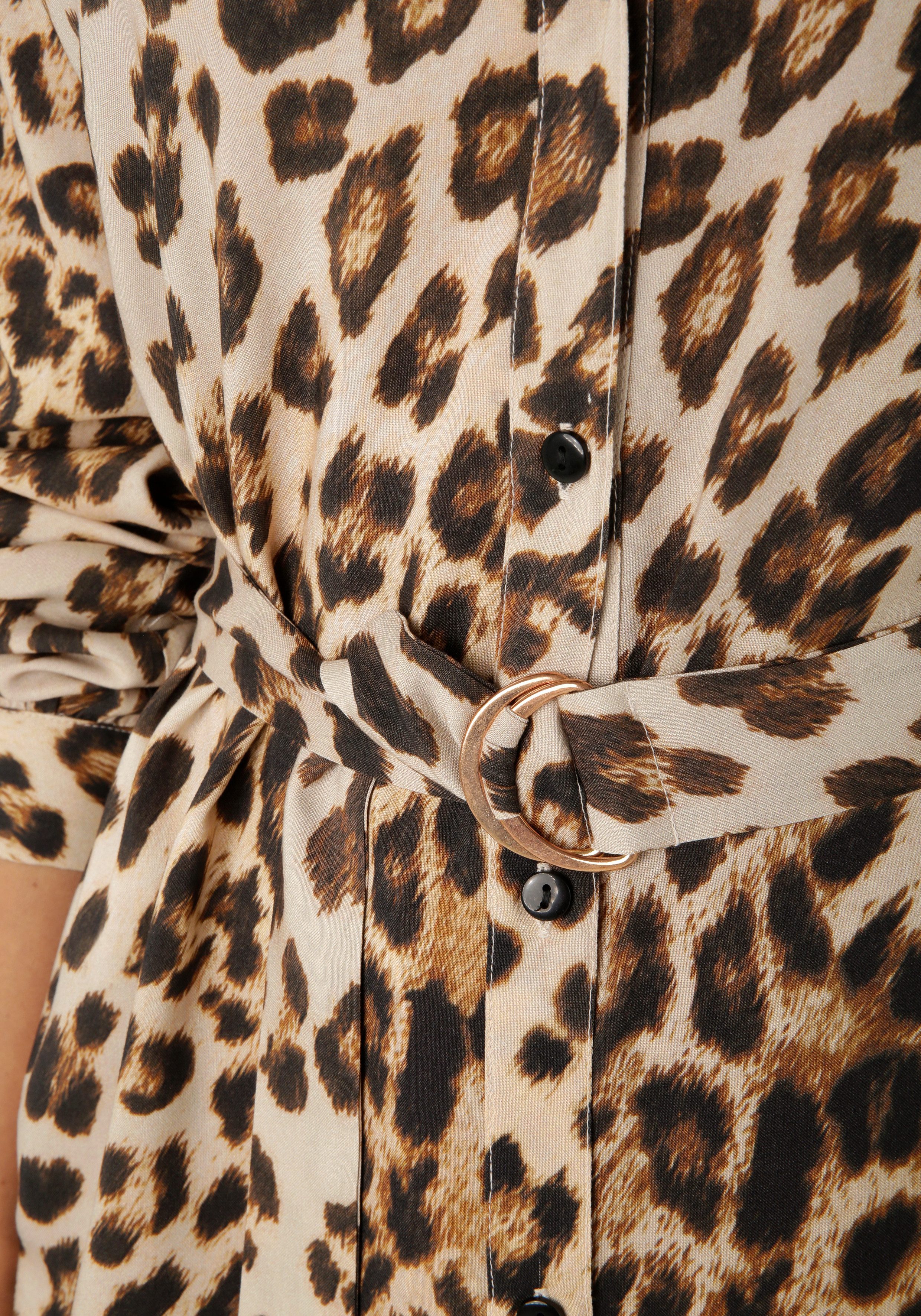 Aniston CASUAL Blousejurk (Met een afneembare bindceintuur)