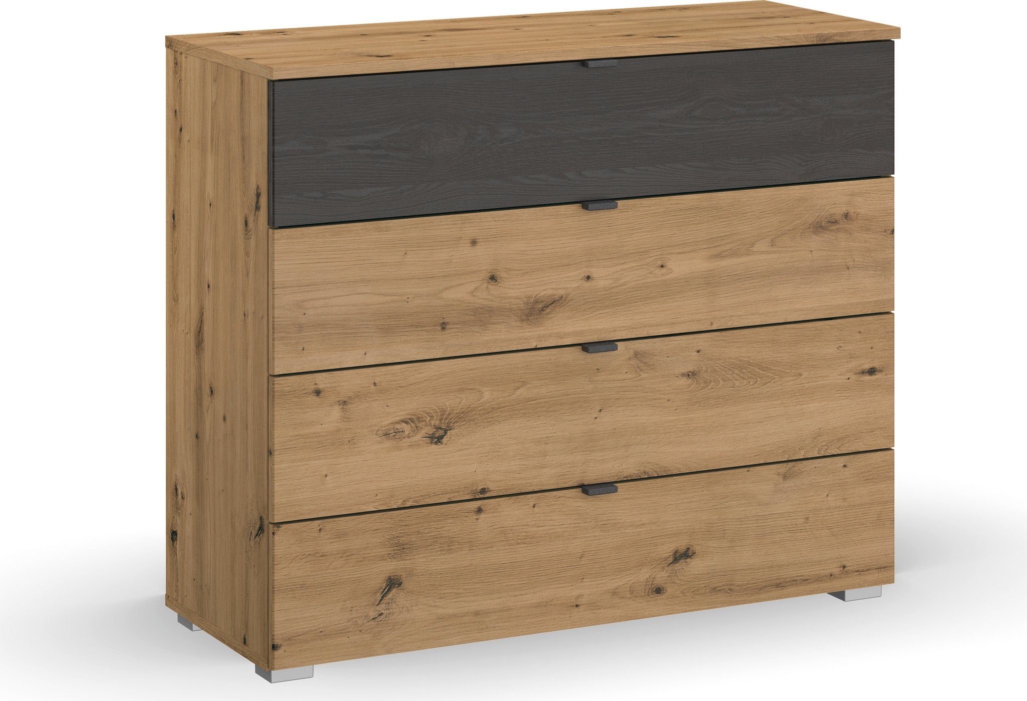 rauch Ladekast Commode Sideboard Ladecommode APOLLON met 4 lades, 1 lade in afwerking black oak made in germany