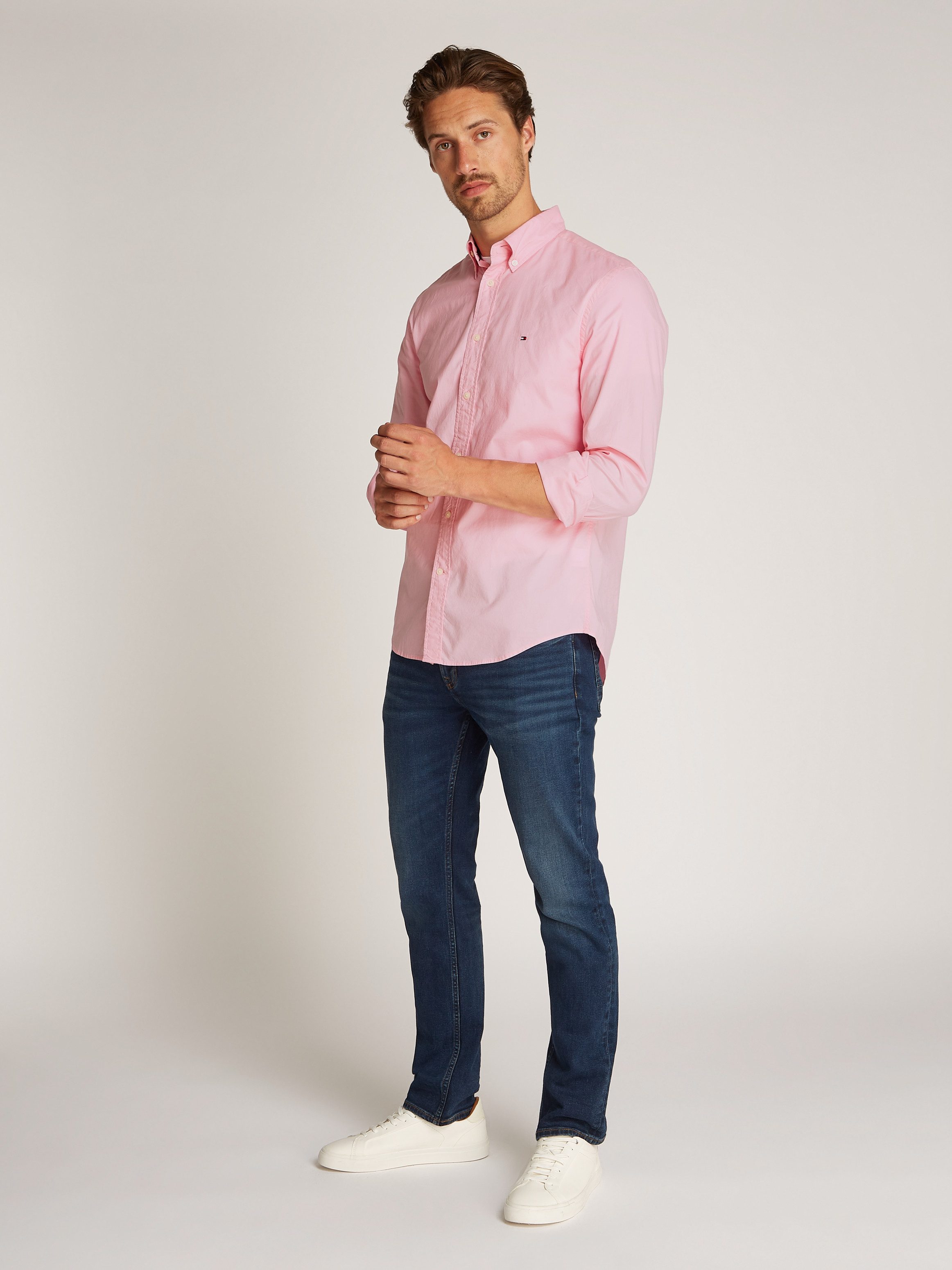 Tommy Hilfiger Businessoverhemd FLEX POPLIN SOLID RF SHIRT 1