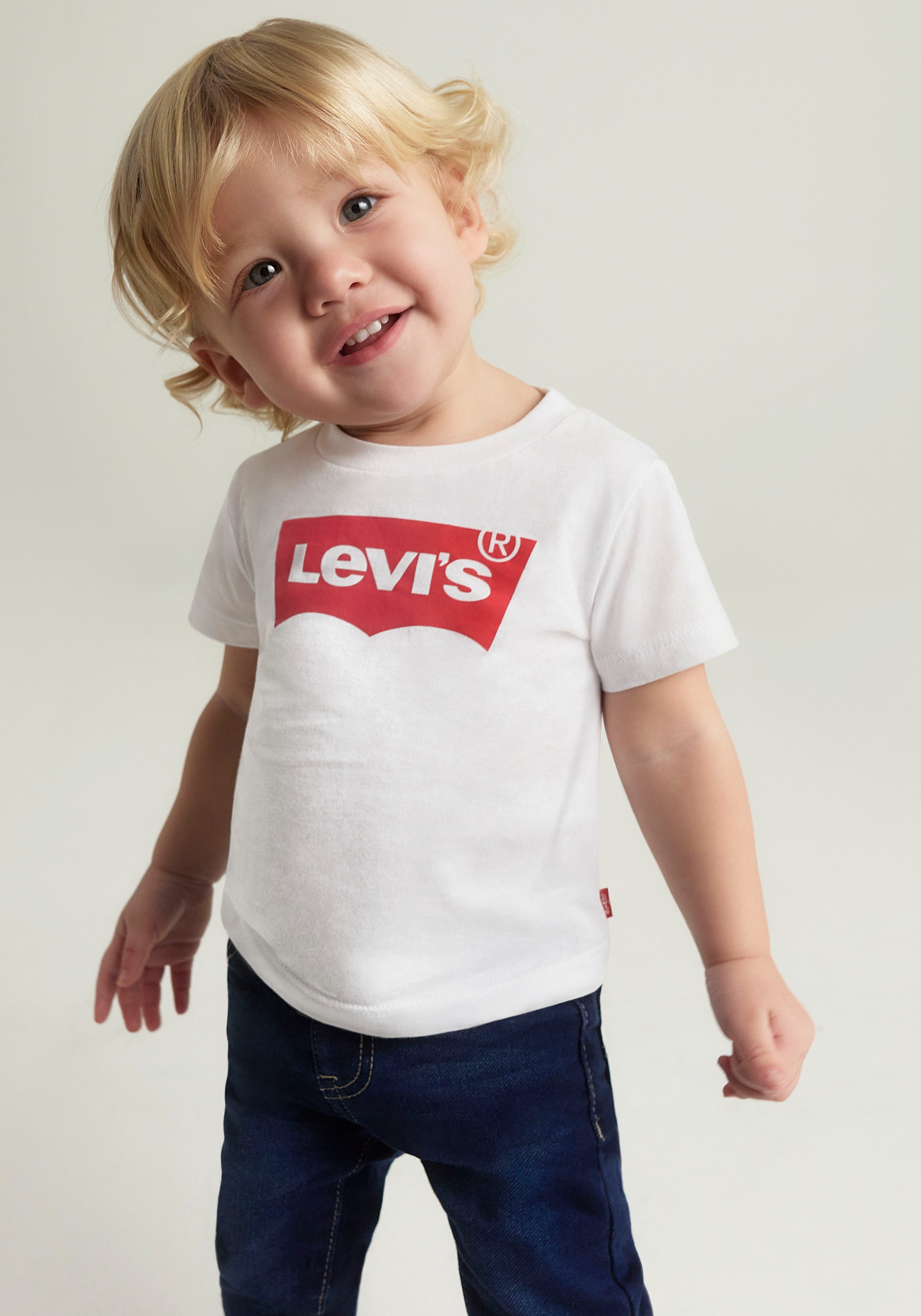 Levi's Kidswear T-shirt Batwing tee Baby uniseks jongens t-shirts maat 6M (68) wit