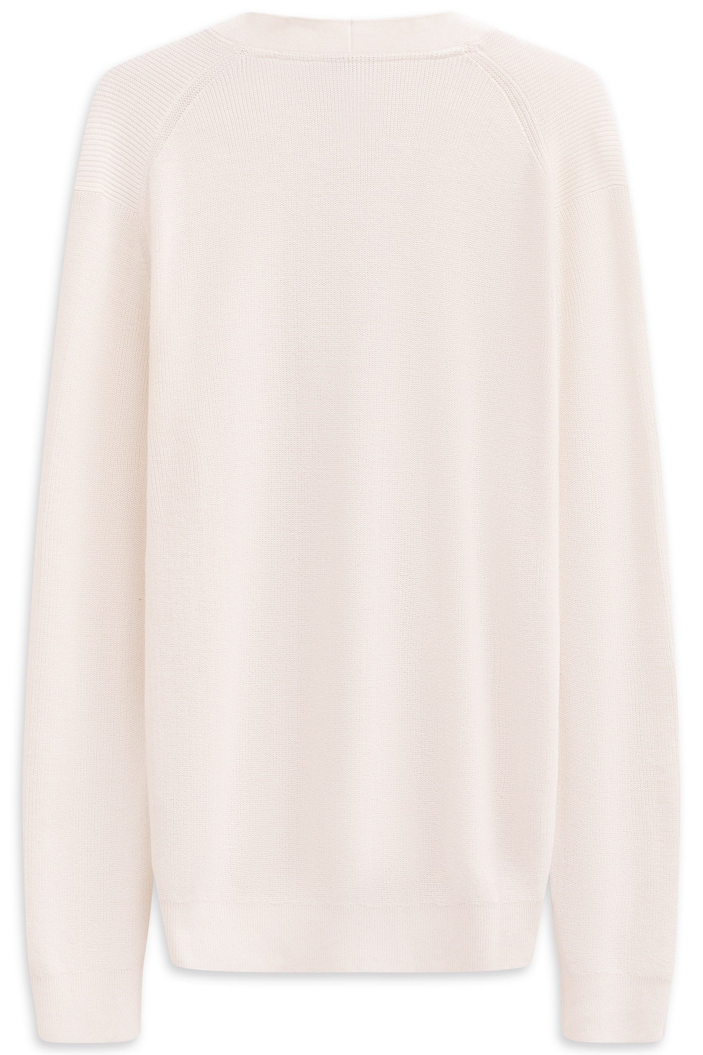 Bugatti Cardigan Regular fit met v-hals en ribstructuur