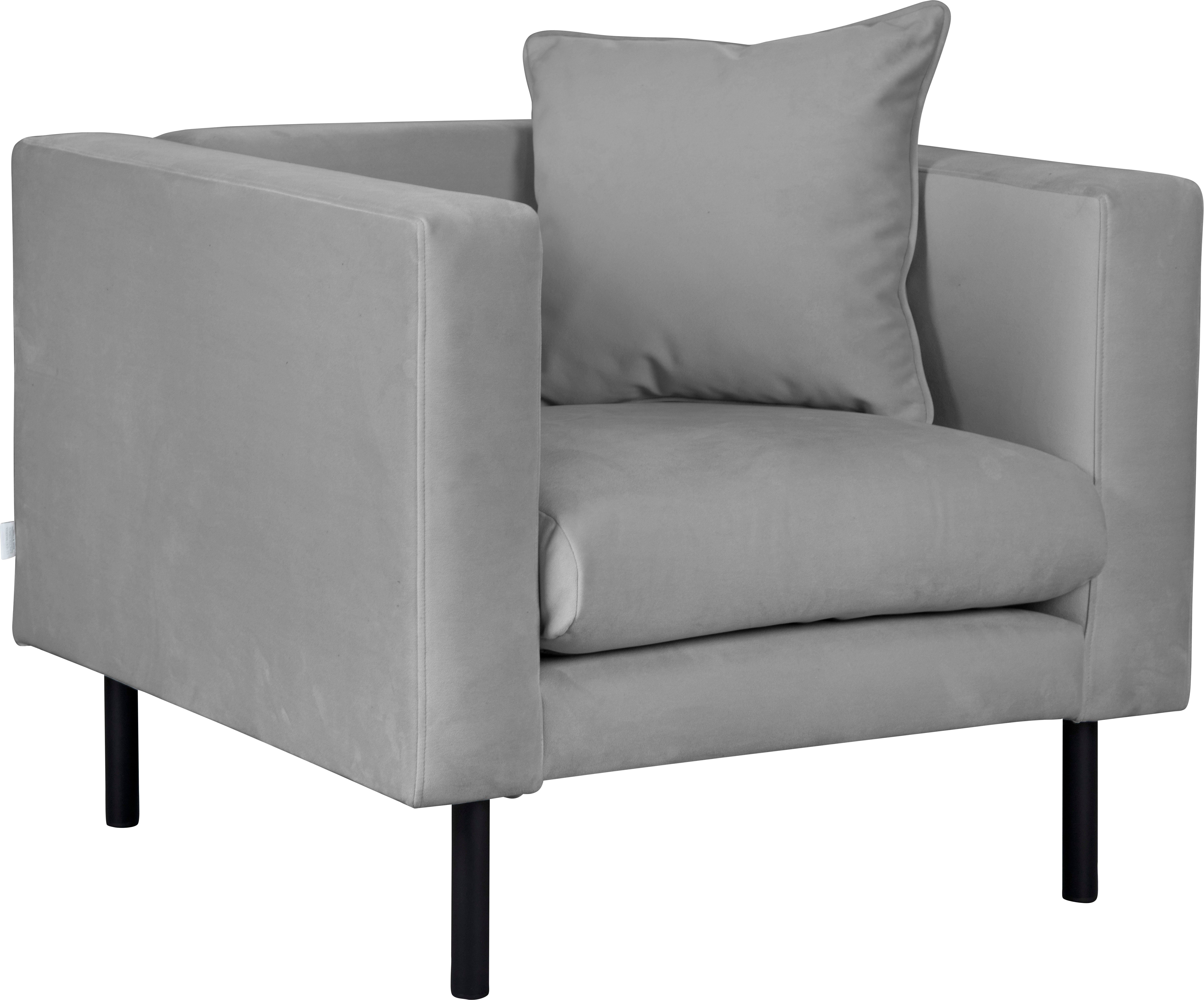 Guido Maria Kretschmer Home&Living Fauteuil Lillibeth cocktailsstoel, loungesstoel, afmetingen B/D/H: 90/74/83 cm Sierkussen als tweezijdig te gebruiken kussen 45x45 cm, in fluwelige look of cord