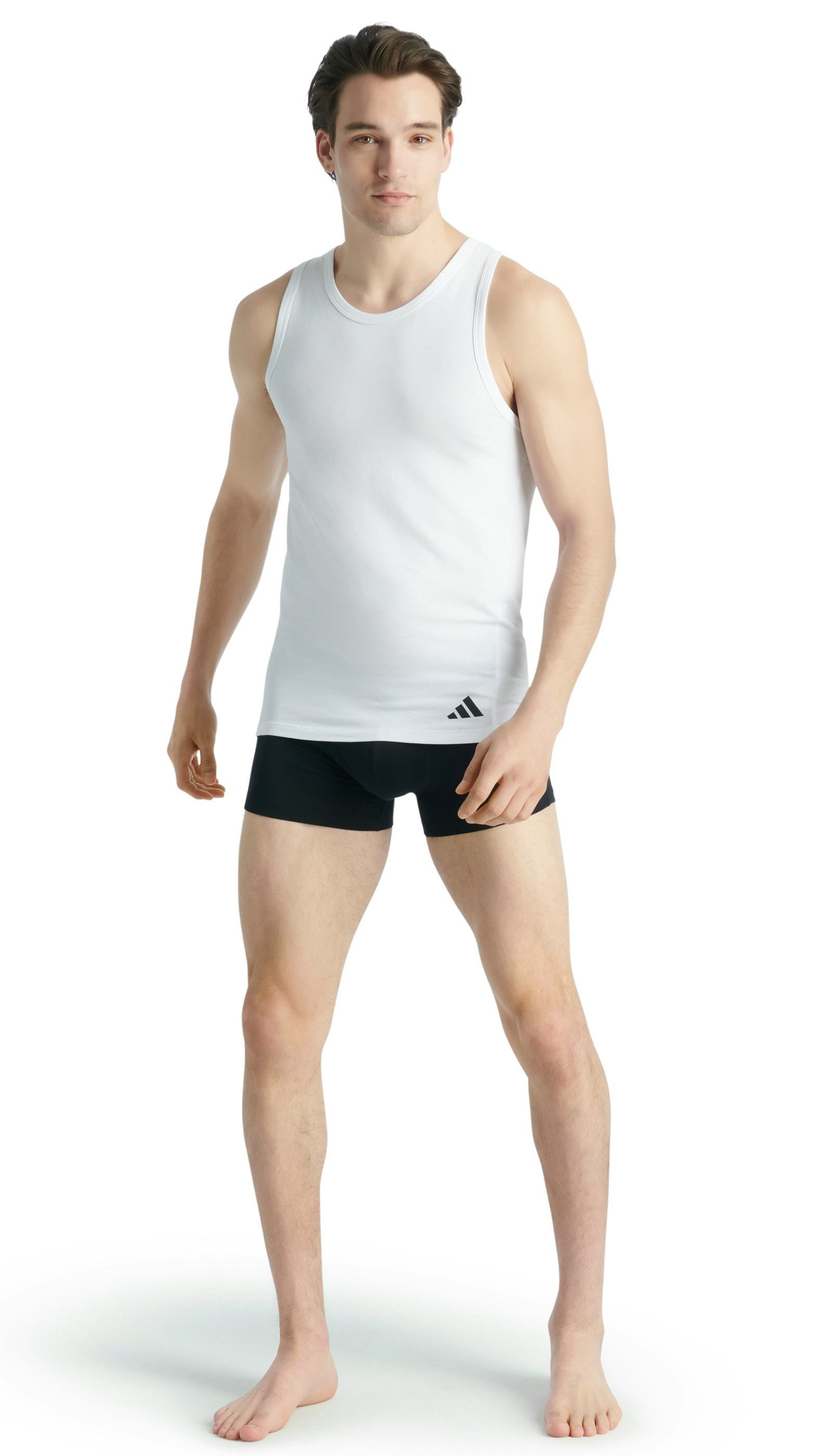 adidas Sportswear Tanktop Active Flex Cotton Ergonomisch met geventileerde netpas aan de rug (Set van 2)