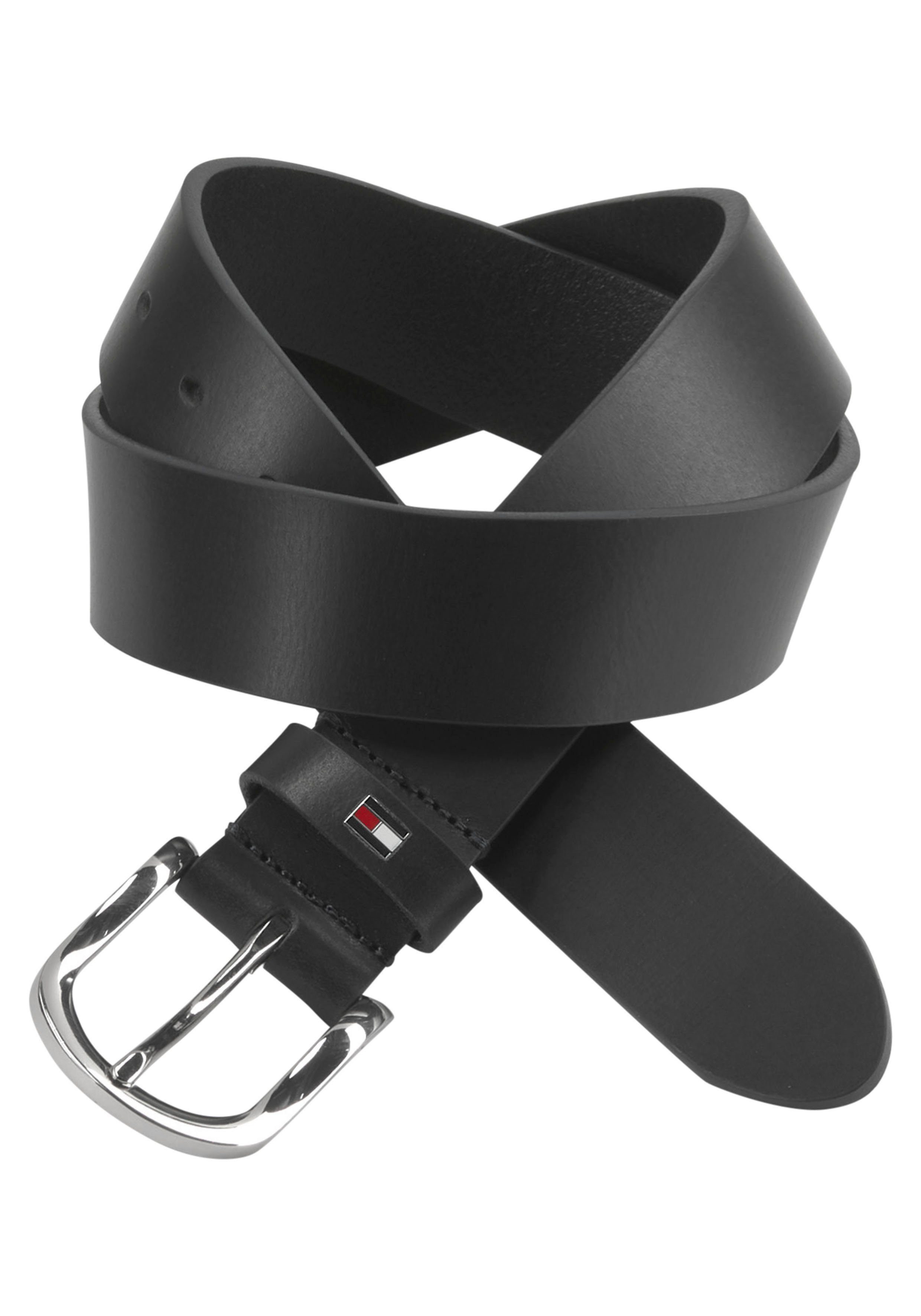Tommy Hilfiger Leren riem met subtiele logo-lus