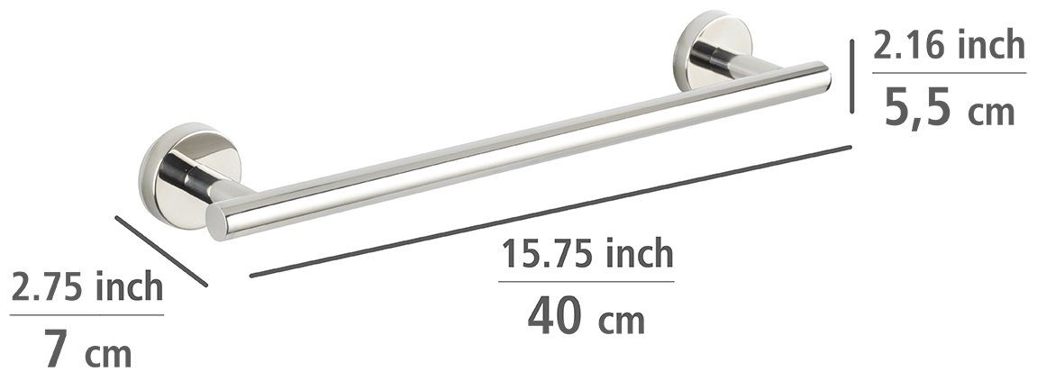 WENKO Handdoekhouder Bosio Bxdxh: 40x7x 5,5 cm