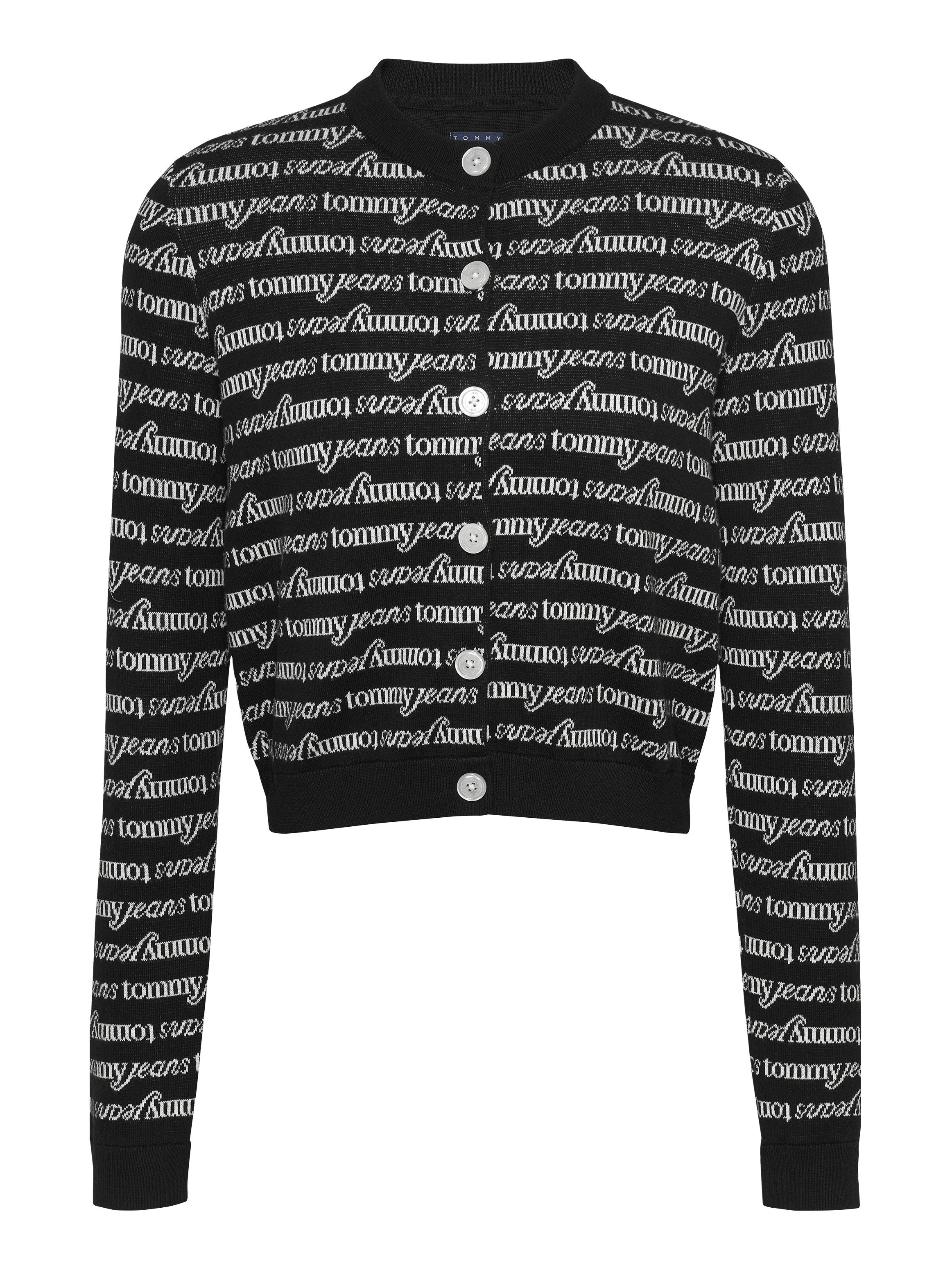 TOMMY JEANS Vest TJW CRP SCRIPT AOP CARDIGAN