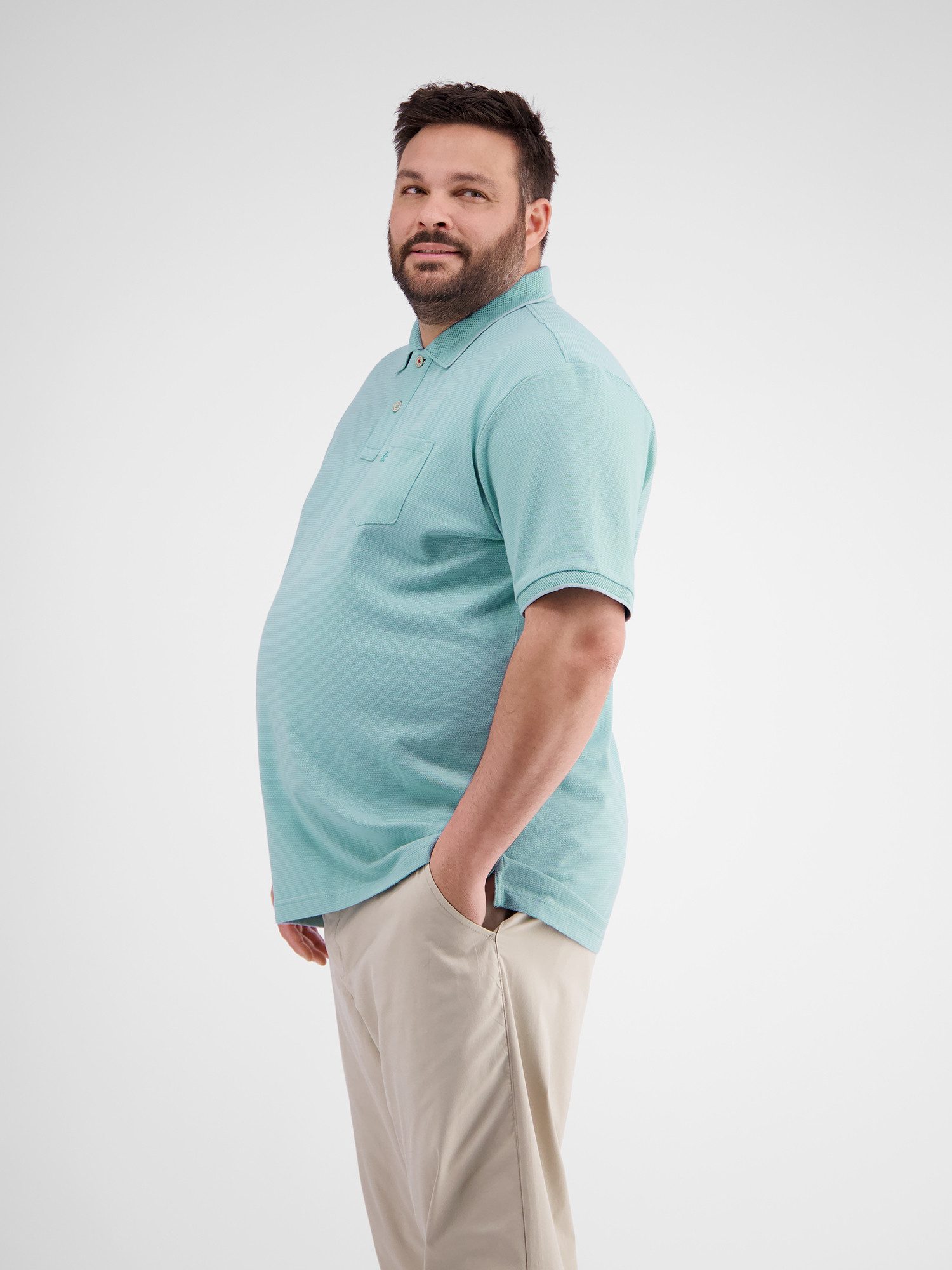 Lerros Poloshirt LERROS heren piqué poloshirt in grote maten