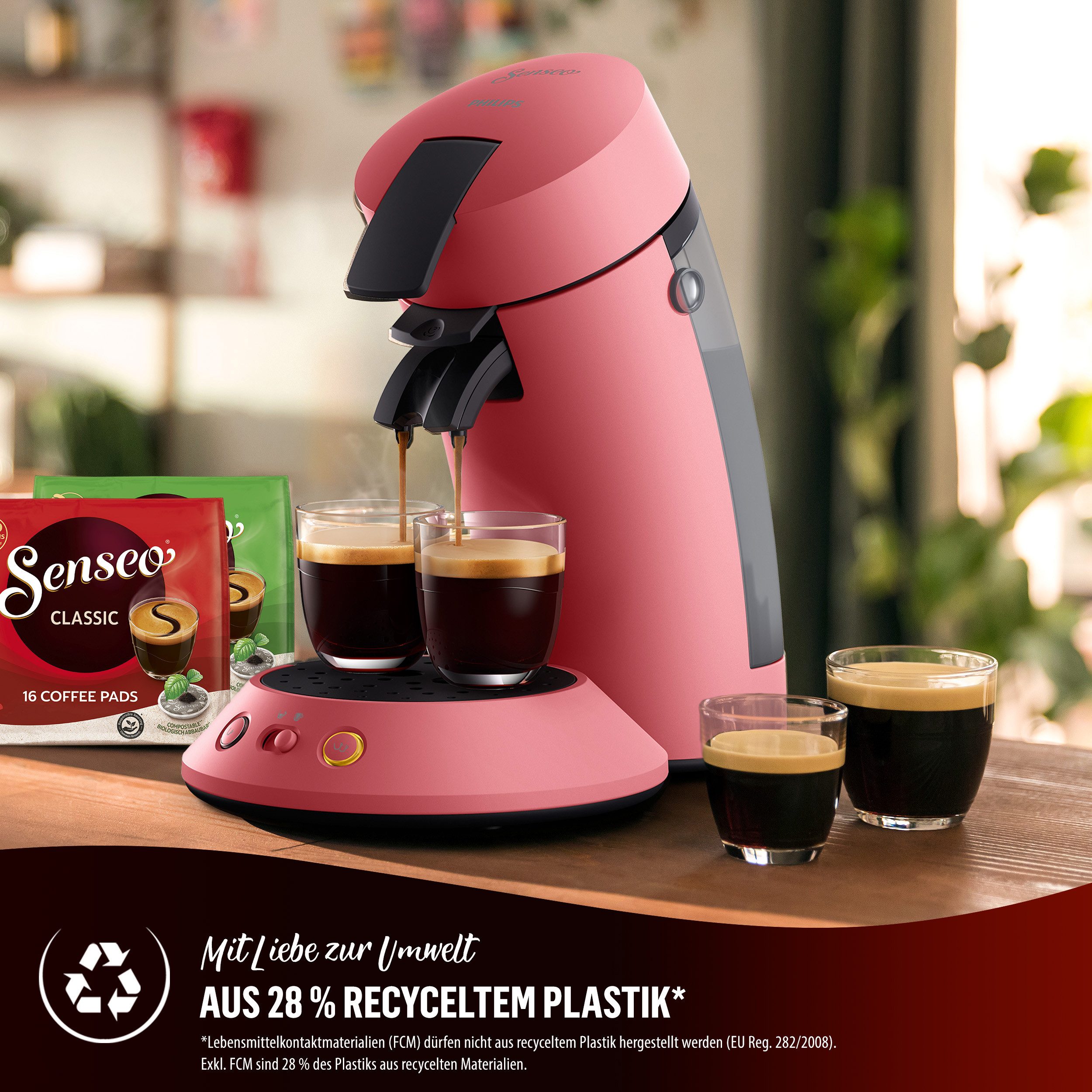 Senseo Koffiepadautomaat Original Plus CSA210/60, met twee koffie-instellingen