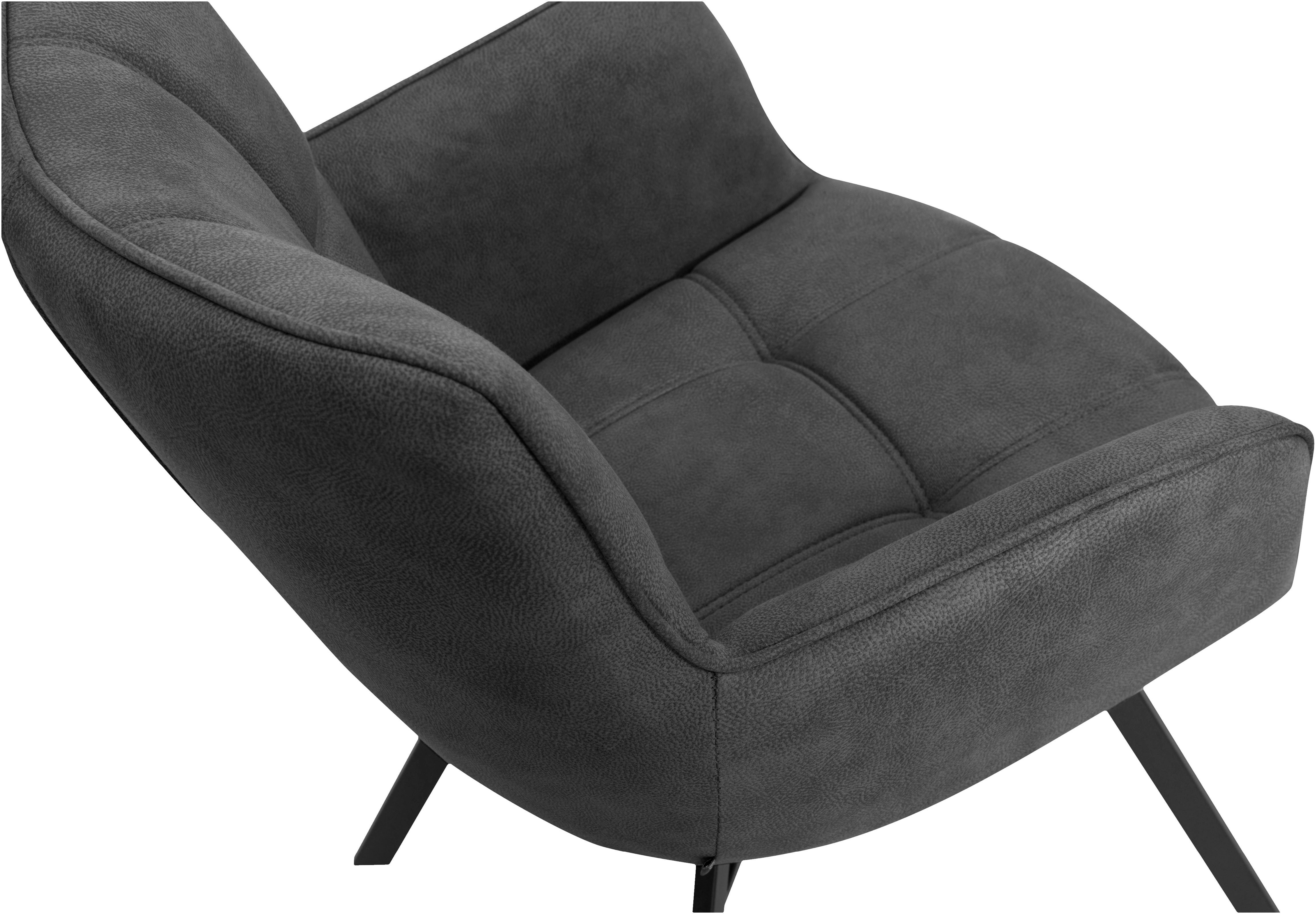OMG Design Stoel met armleuningen Marcon Eetkamerstoel, onderhoudsvriendelijke bekleding