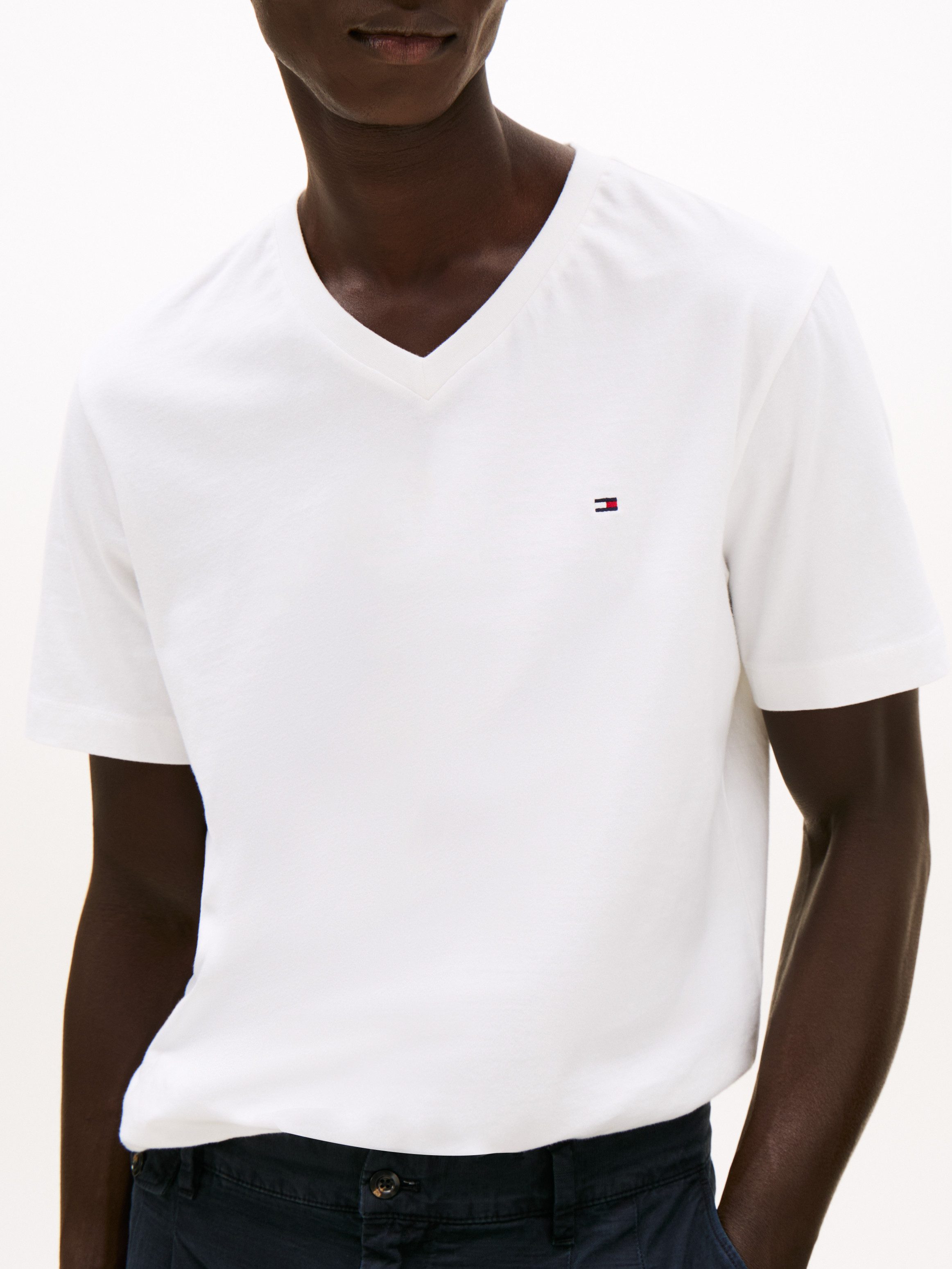 Tommy Hilfiger Shirt met V-hals ESSENTIAL V-NECK TEE