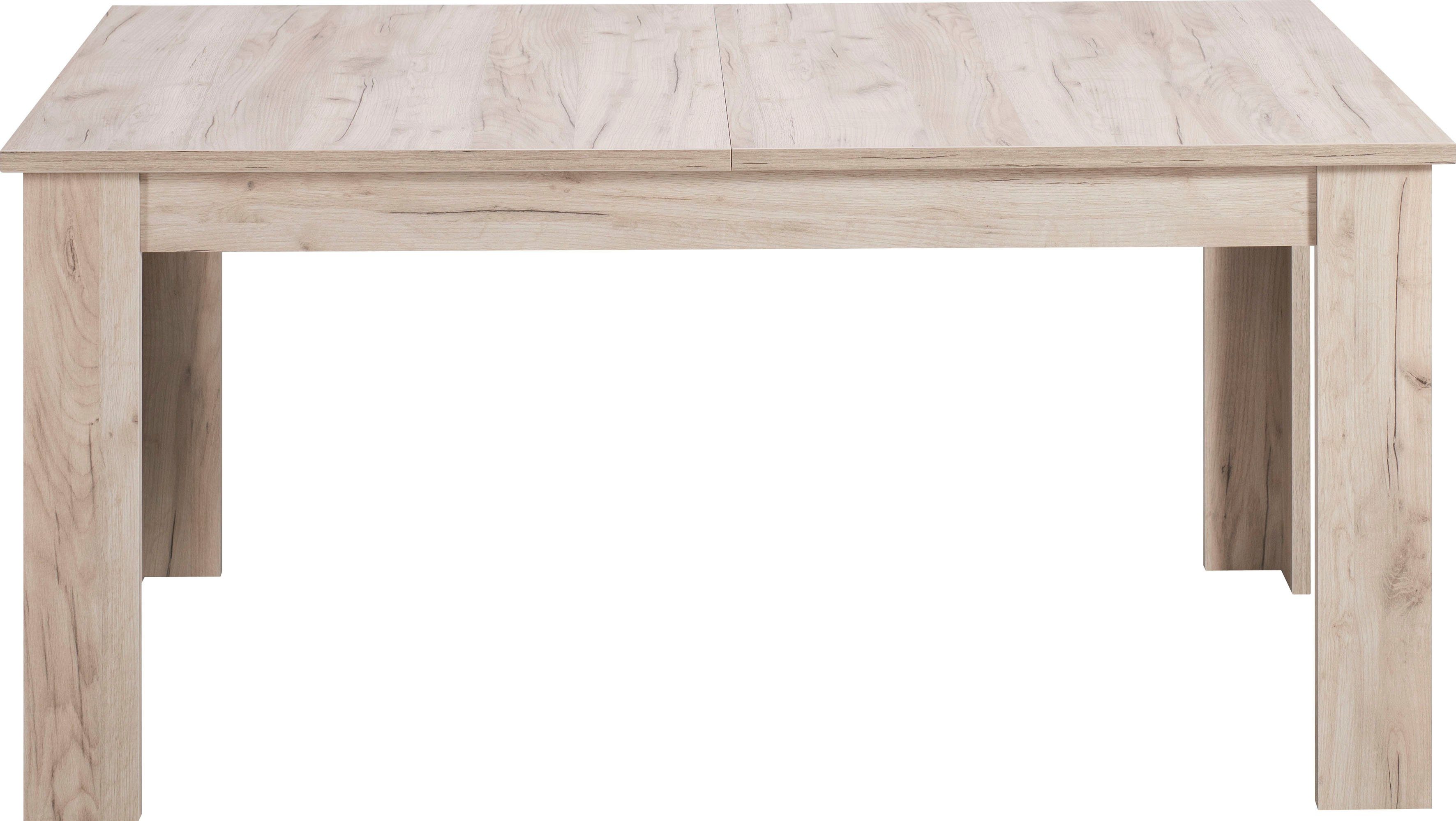 INOSIGN Eettafel OSCAR Te verlengen door inlegblad (40 cm) eettafels grijs
