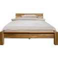 andas bed sevilla van massief eikenhout, in twee verschillende bedbreedten te bestellen beige