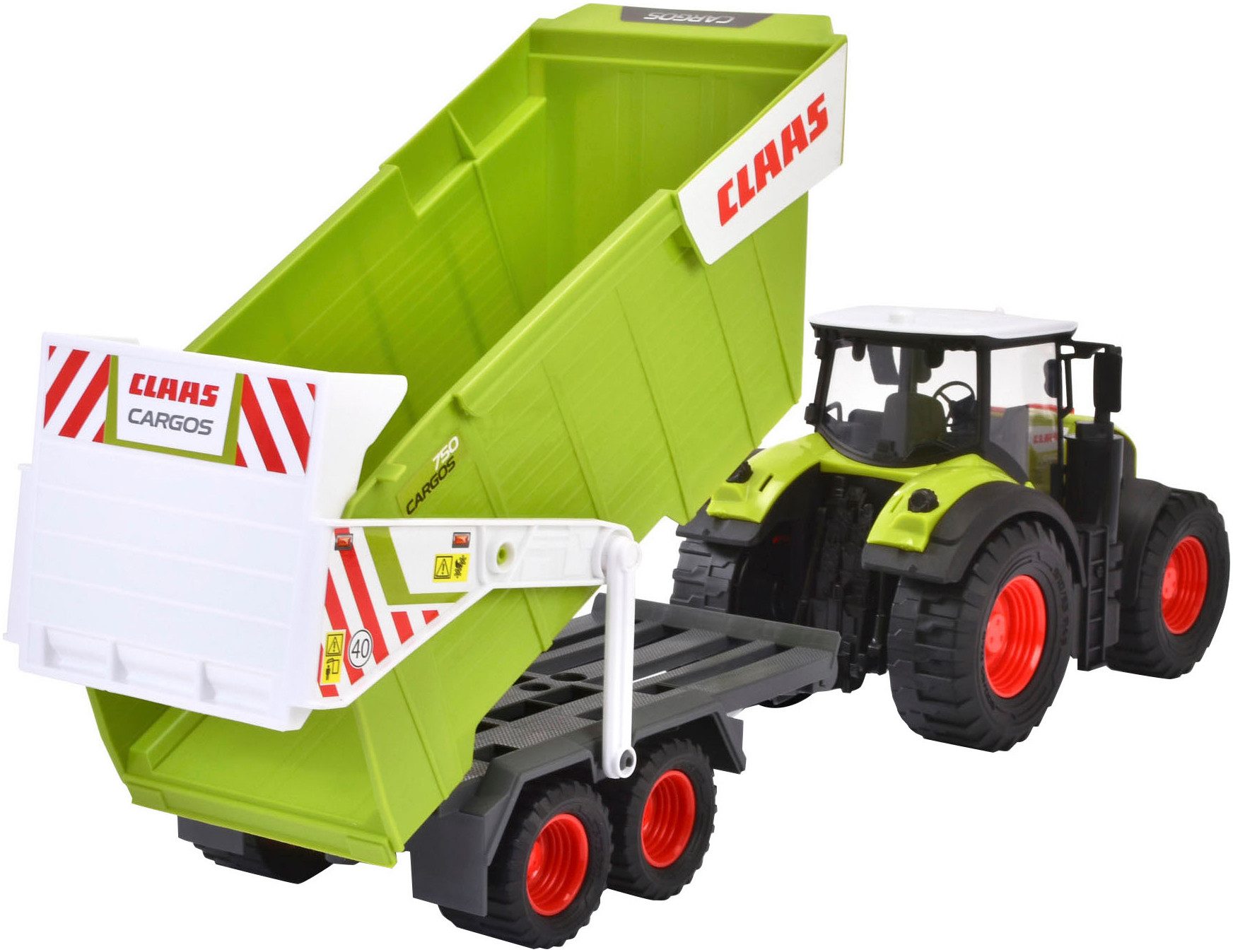 Dickie Toys Speelgoed-tractor CLAAS met hanger met licht en geluid