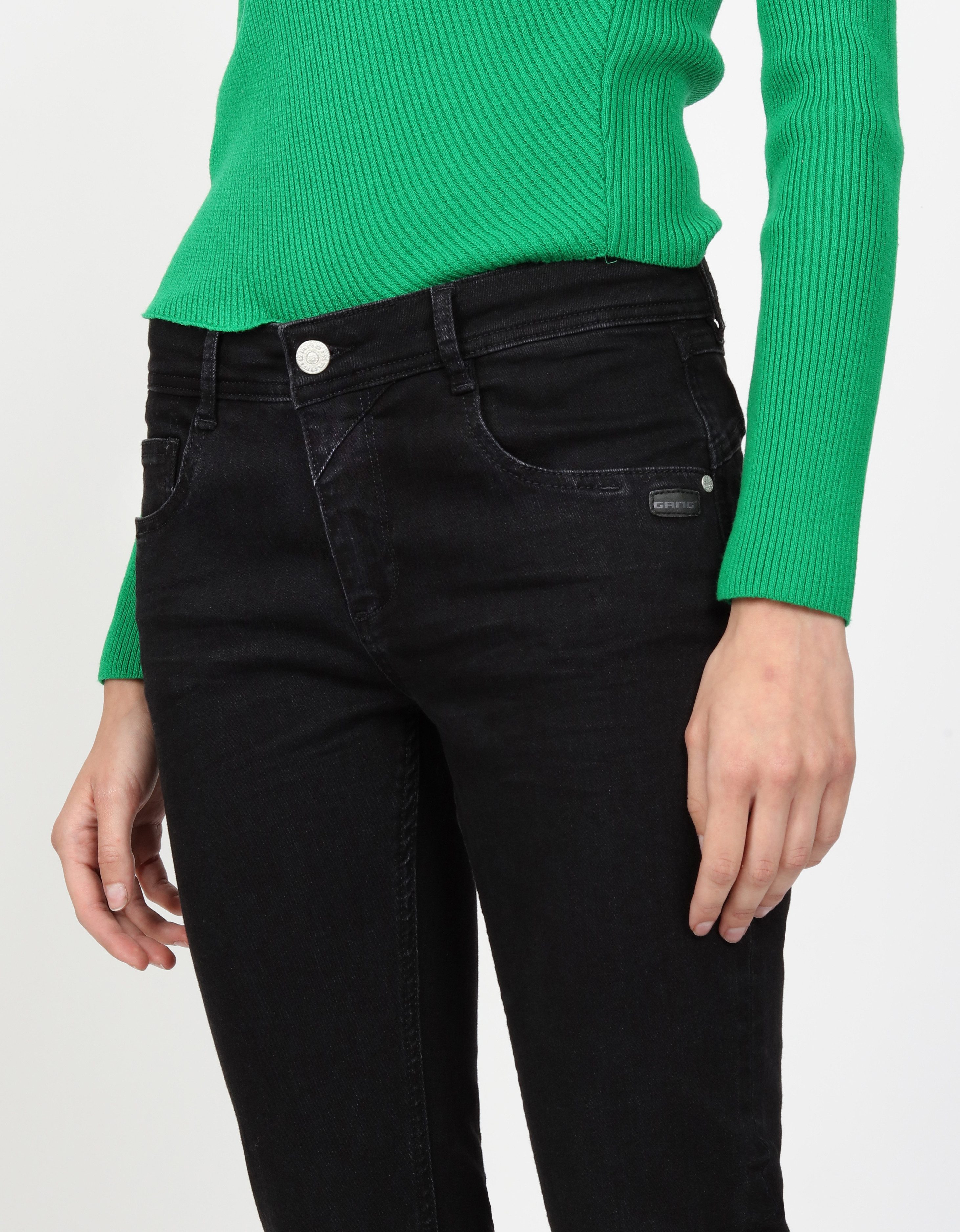 GANG Relax fit jeans 94AMELIE met used-effecten