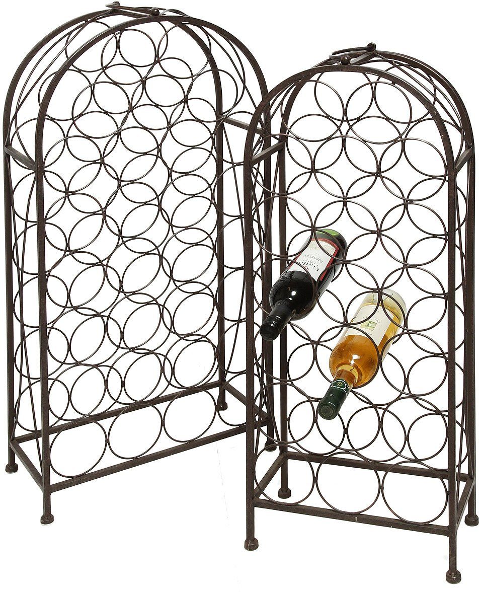 Ambiente Haus Flessenhouder set 93x85 cm- antiek-bruin (1 stuk)