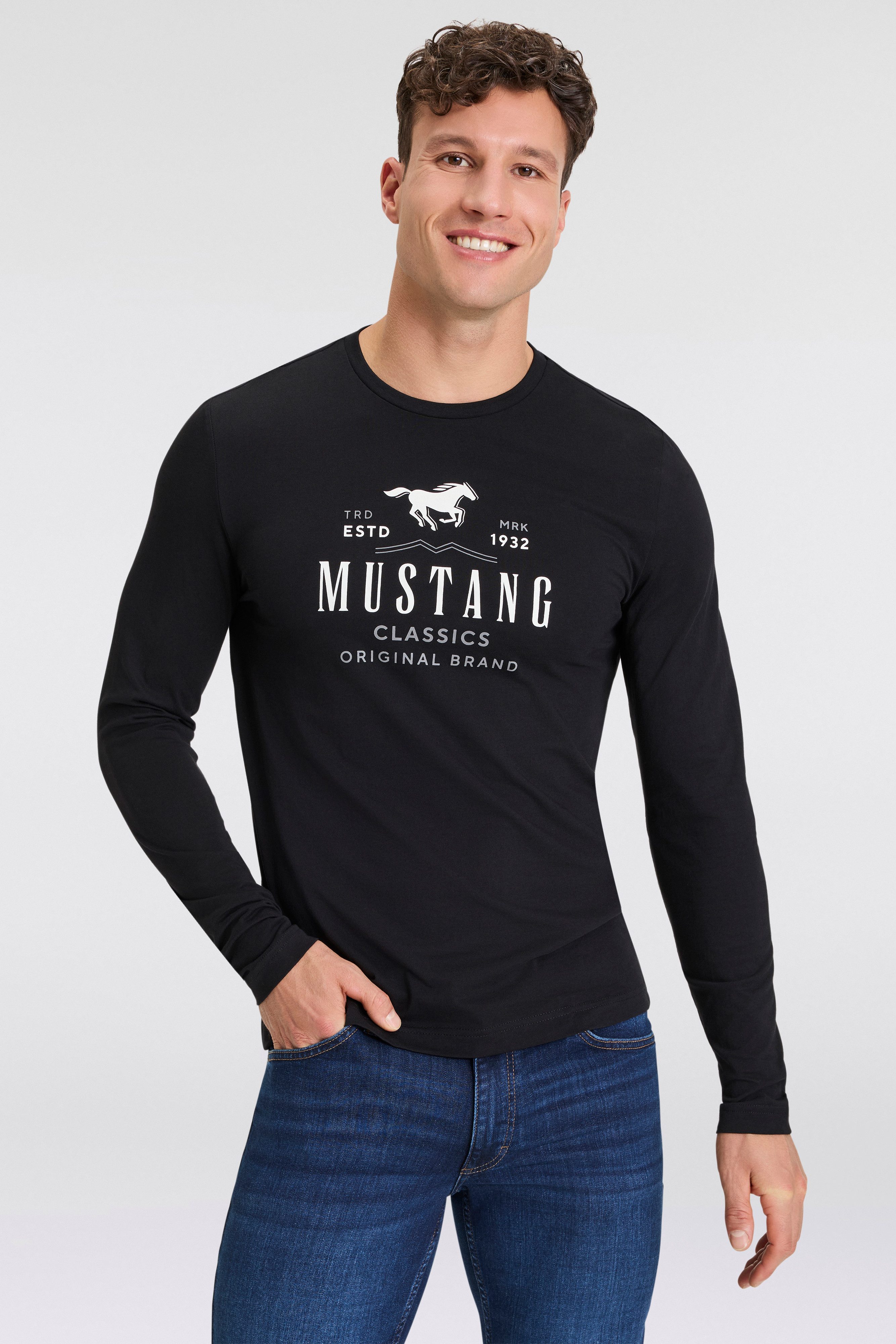 Mustang Shirt met lange mouwen Style Adrian