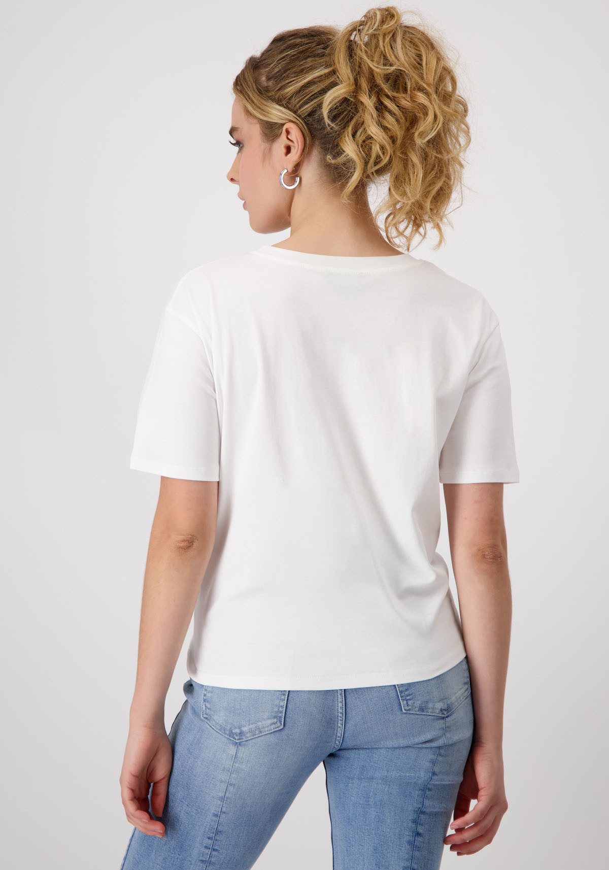 Monari Shirt met ronde hals Shirt met stadsdruk
