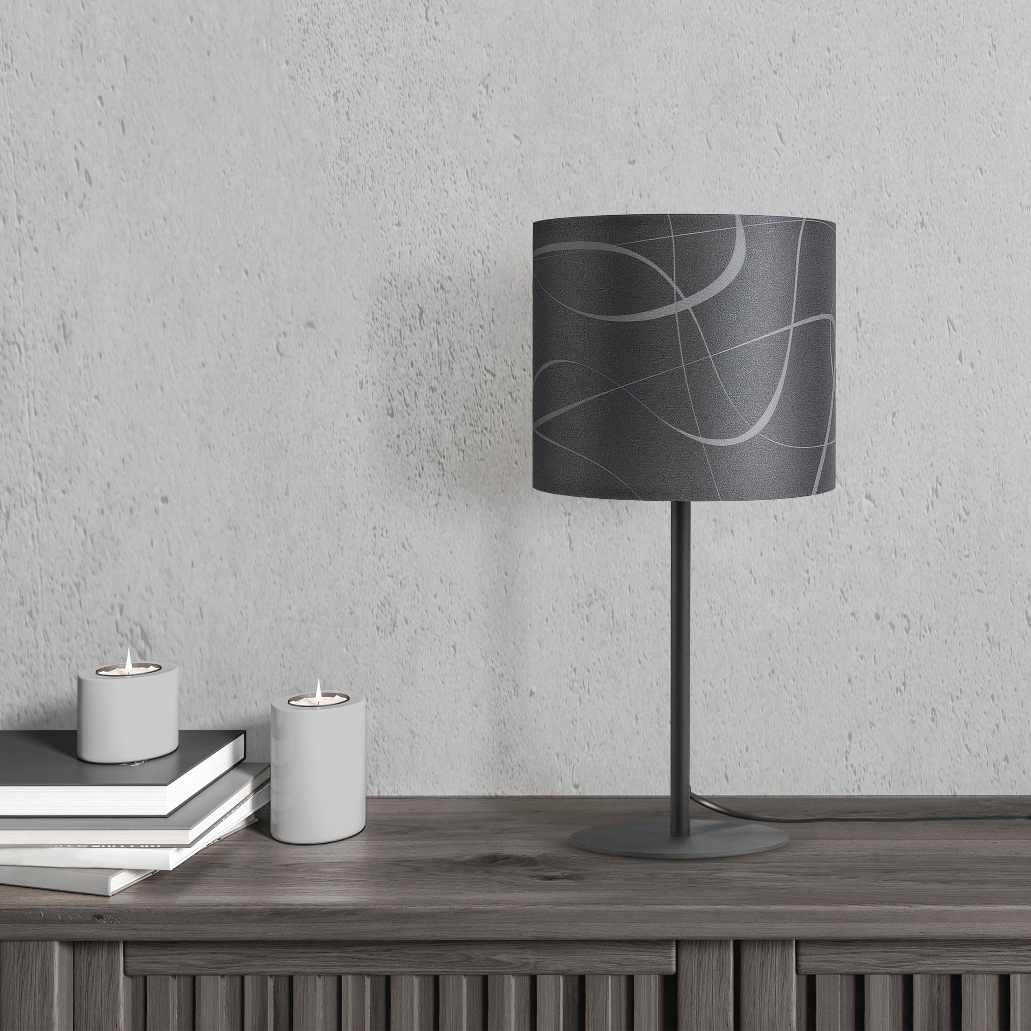 Paco Home Tafellamp Luca Tribal Retro nachtlamp met patroon E14 voor slaapkamer modern uni