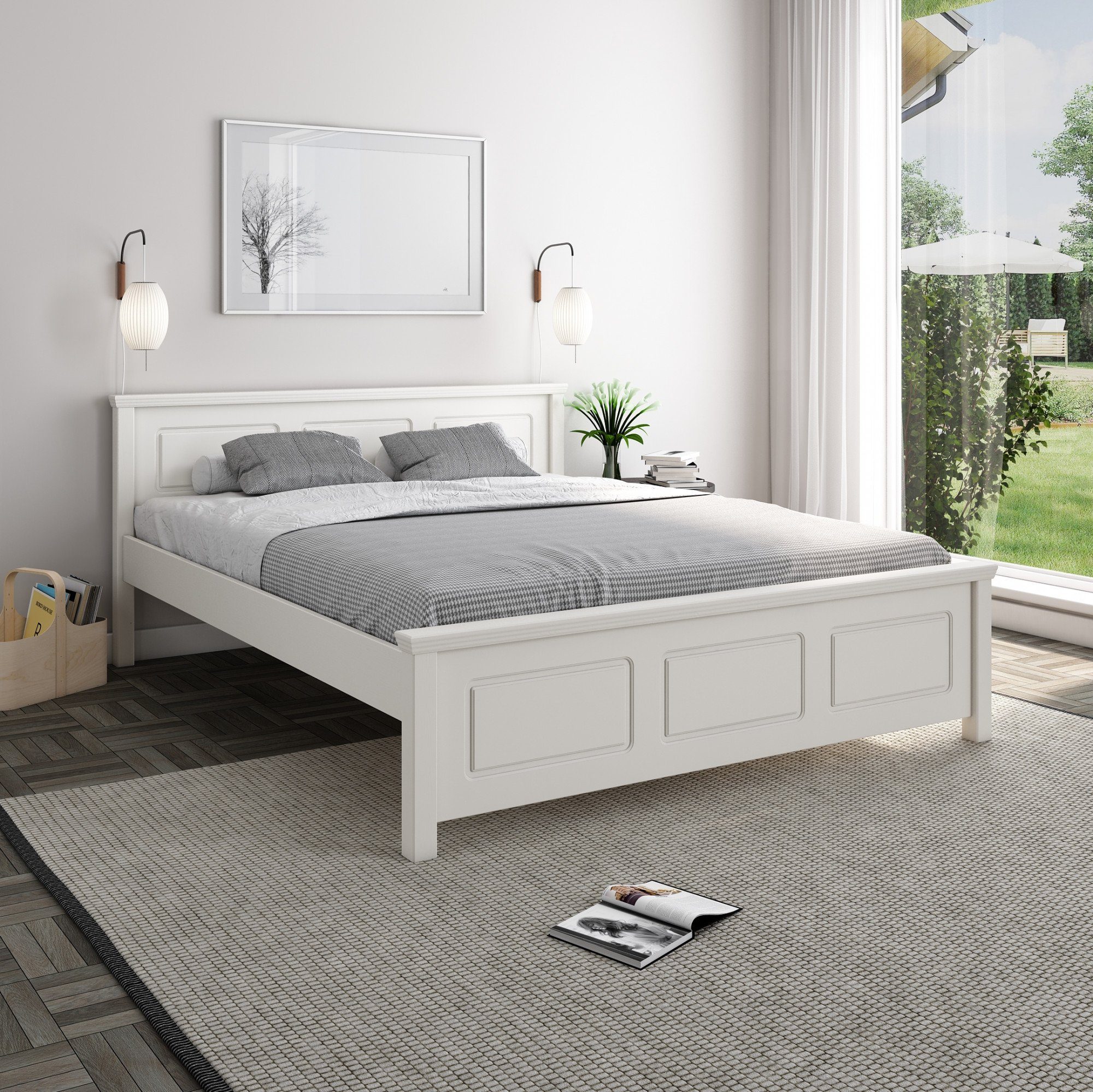 Home affaire Massief houten ledikant "ERIK", Made in Europe, optioneel met lade, massief grenen