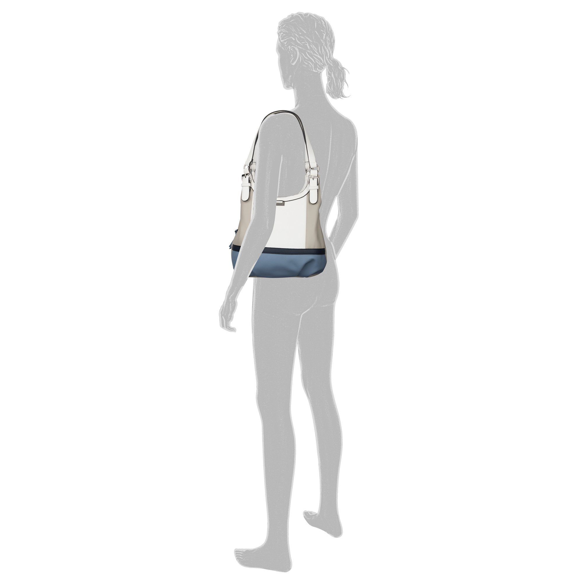 Tom Tailor Shopper Juna Modieuze shopper met ritsopening