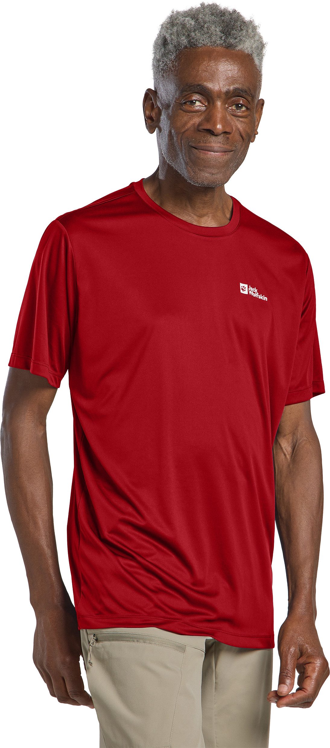 Jack Wolfskin Functioneel shirt TECH T M heren fitness maat M rood