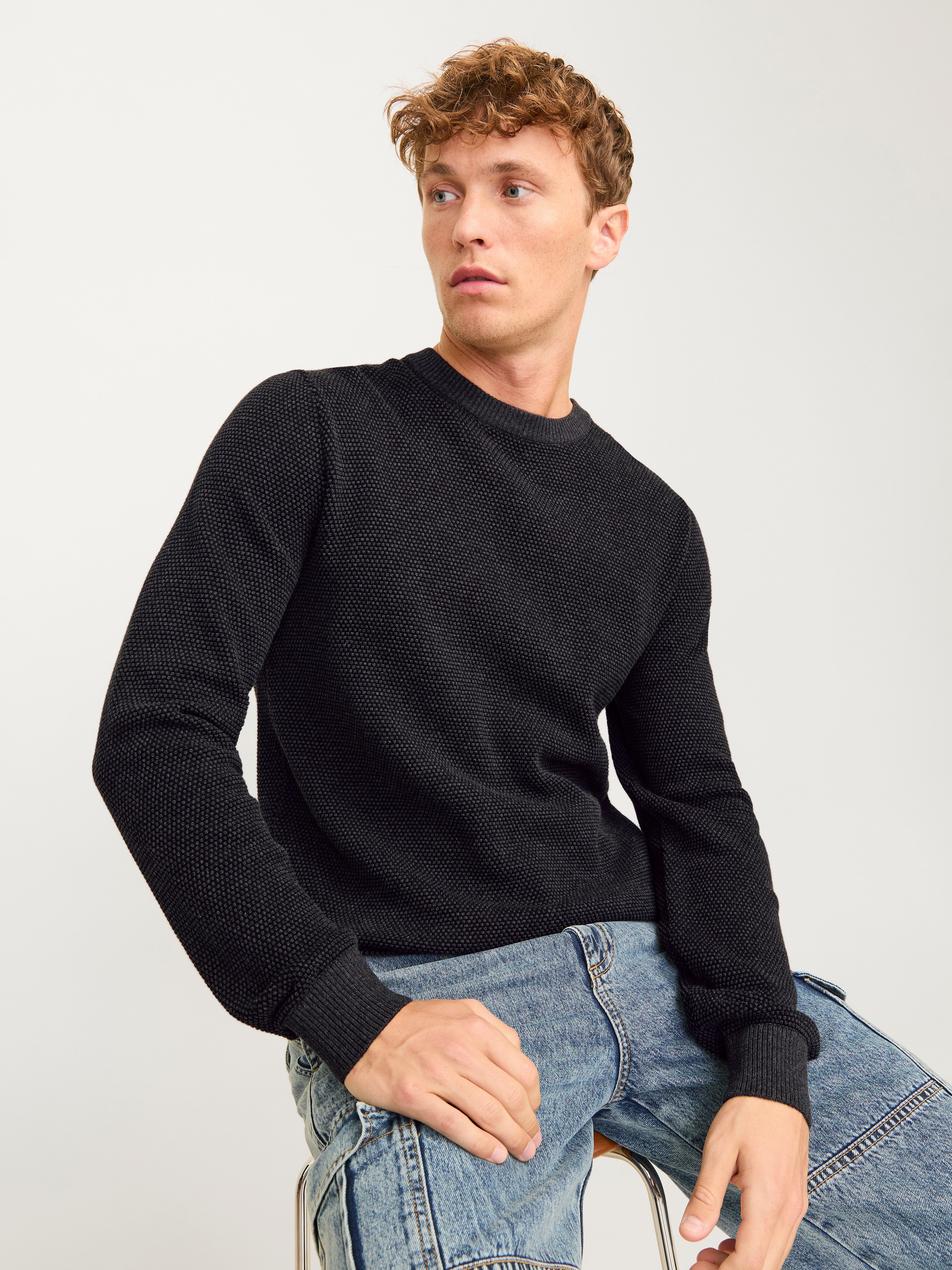 Jack & Jones Trui met ronde hals JJEGLOBE KNIT CREW NECK NOOS