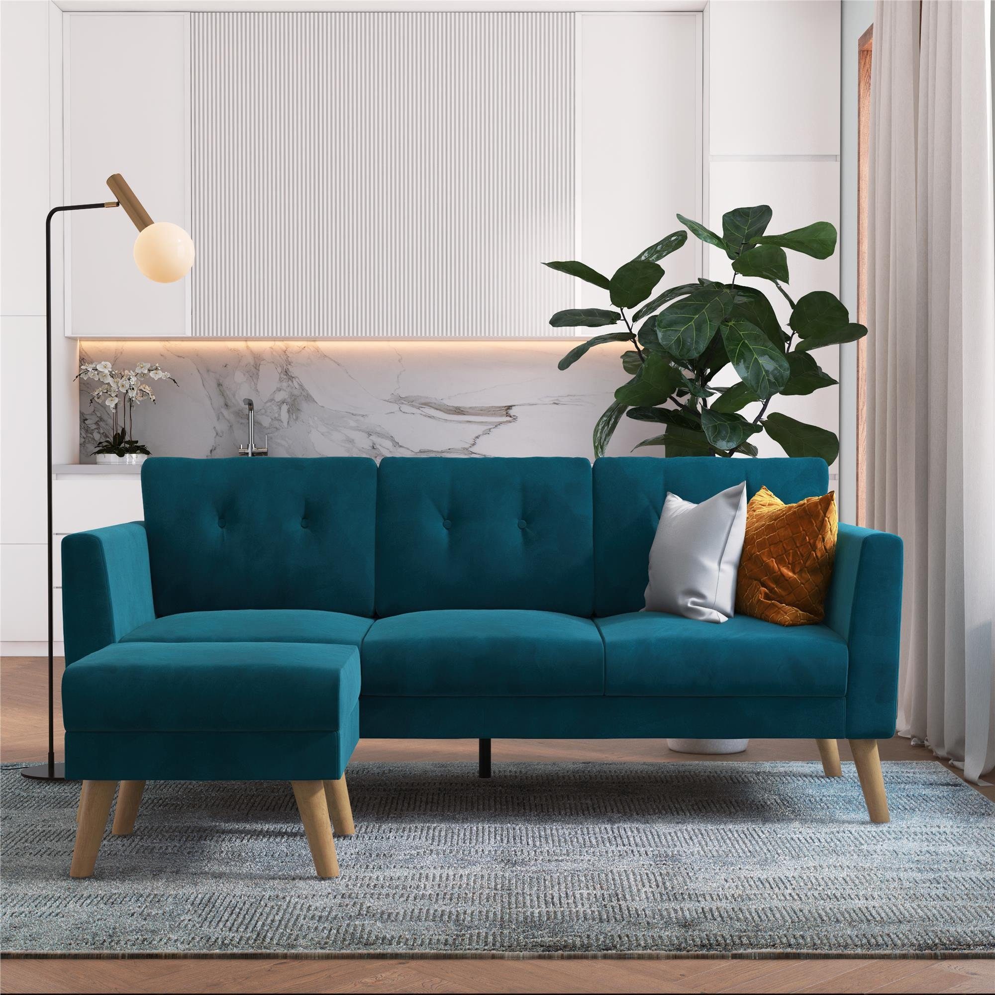 CosmoLiving by Cosmopolitan 3-zitsbank Gloria Met knoopstiksels