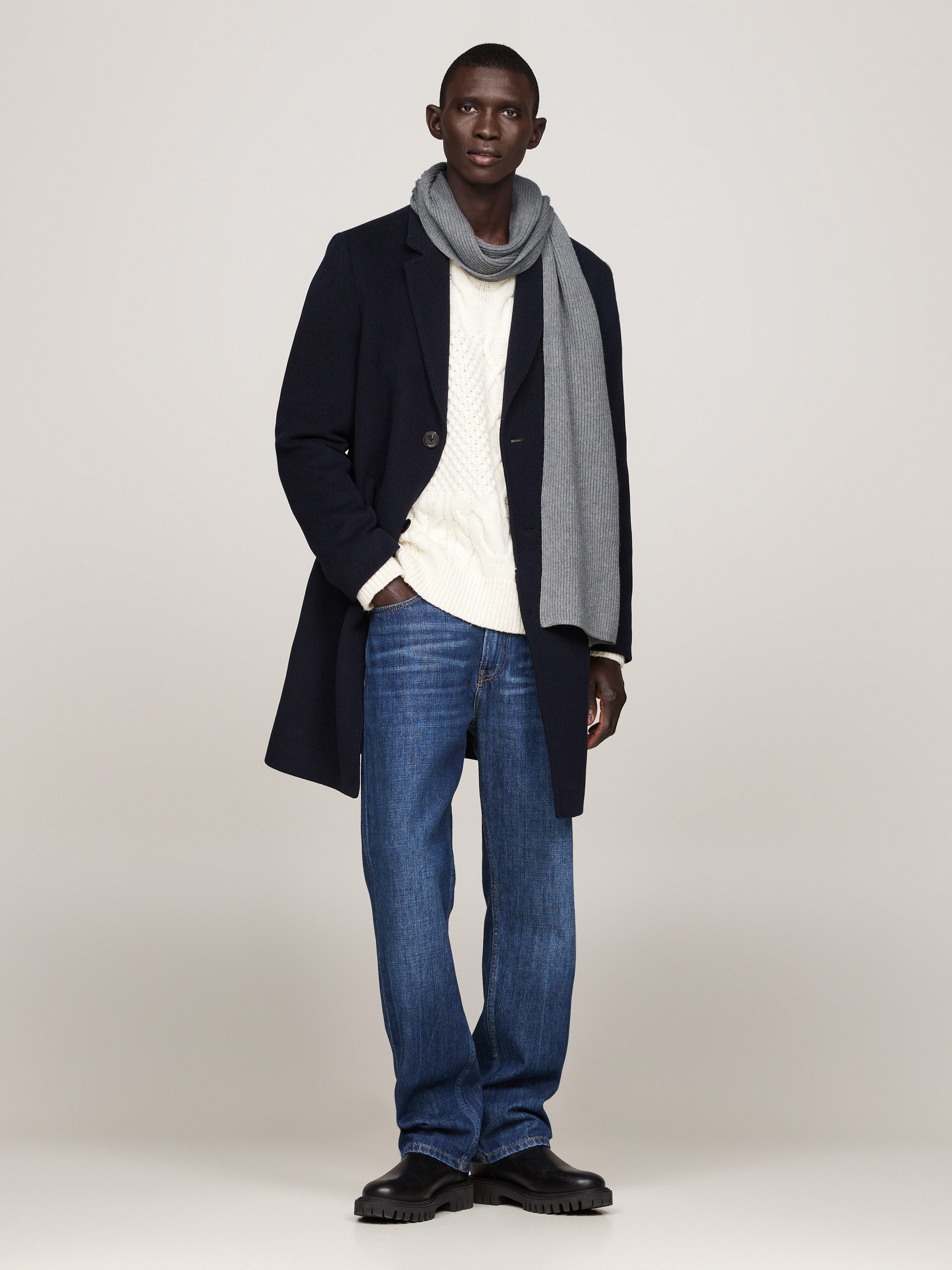 Tommy Hilfiger Gebreide sjaal TH FLAG PIMA COTTON CASH SCARF