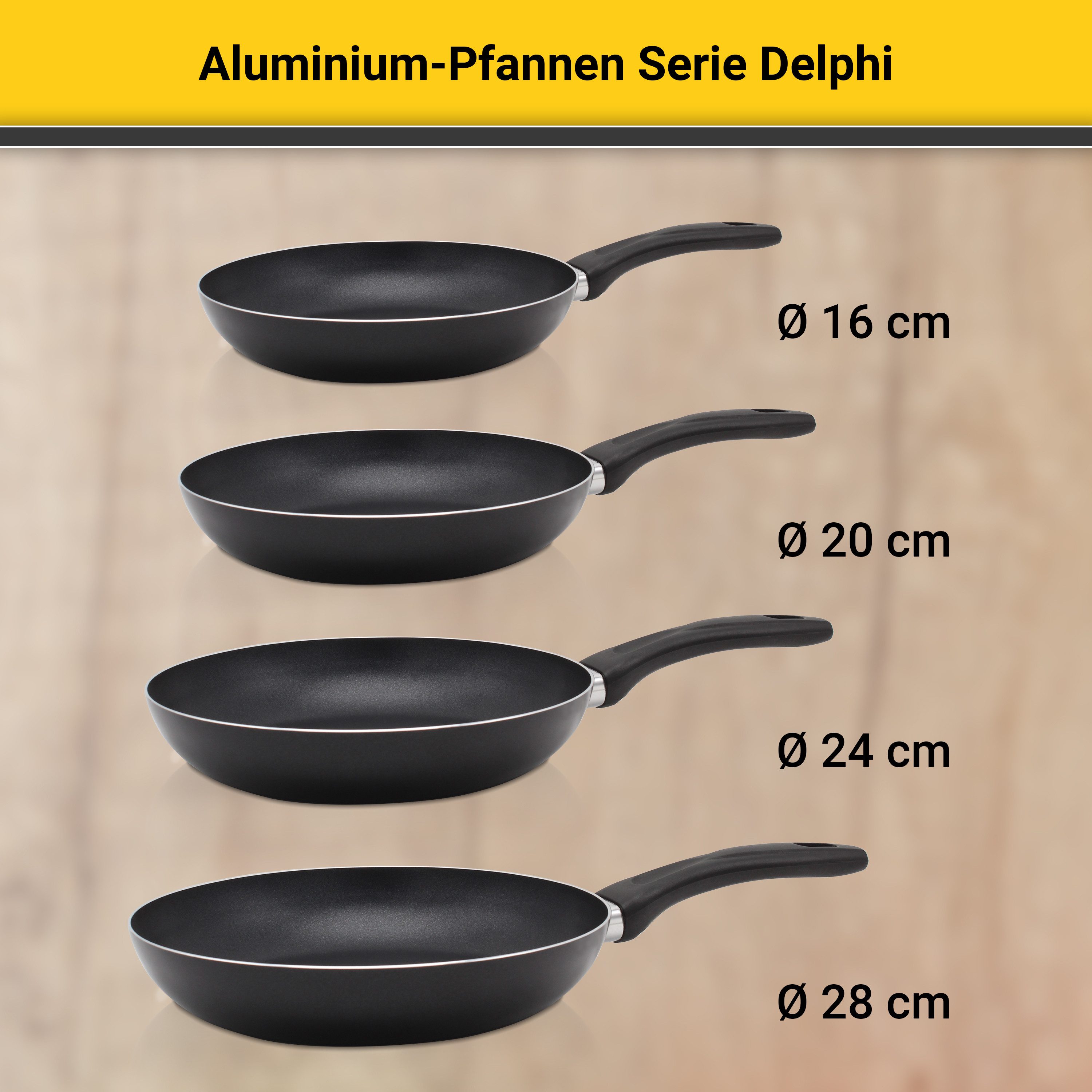 Krüger Pannenset Delphi Inductie (set, 3-delig)