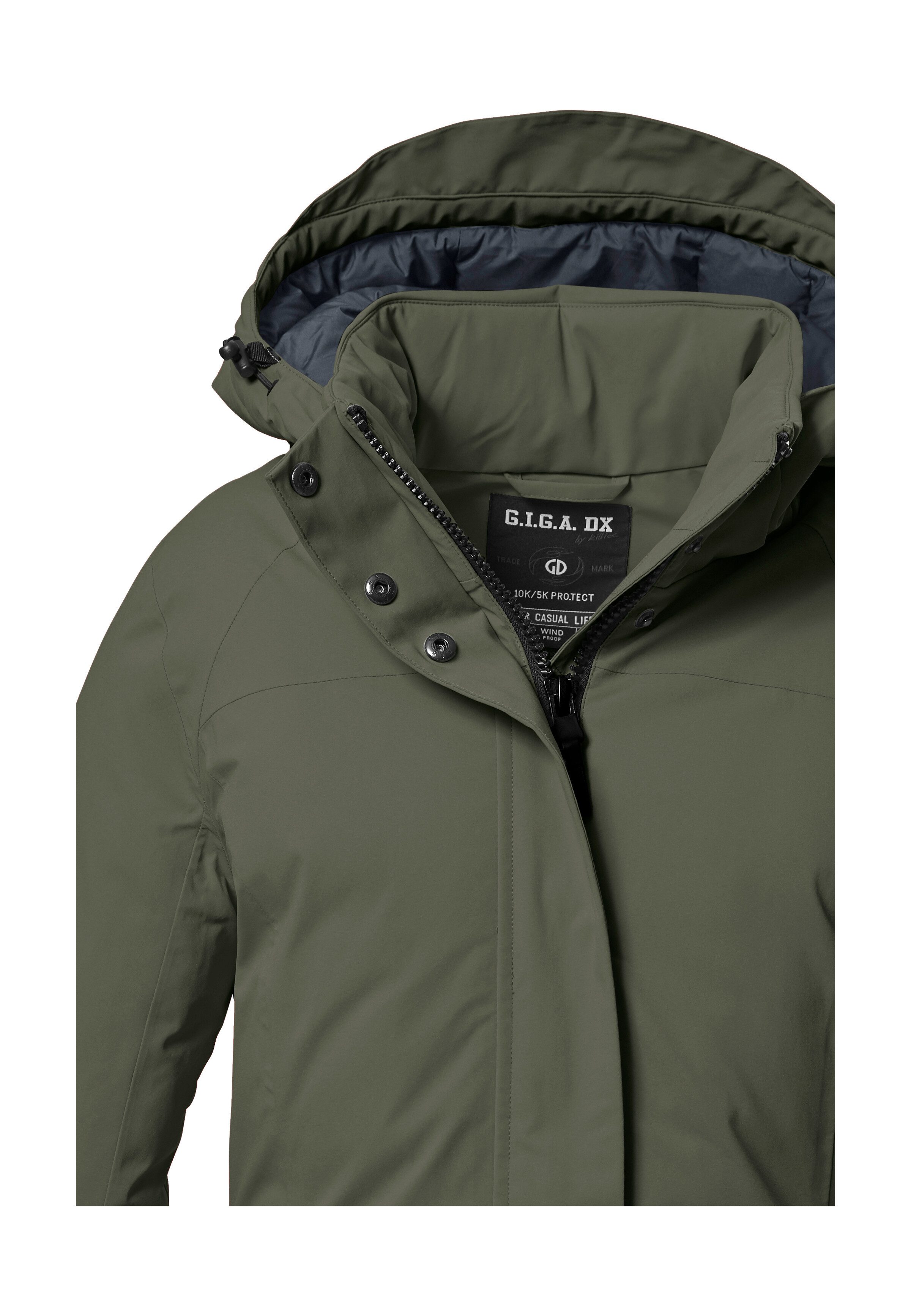 G.I.G.A. DX by killtec Functioneel jack GW 6 WMN JCKT Dames winterjack: waterdicht, ademend, afneembare capuchon