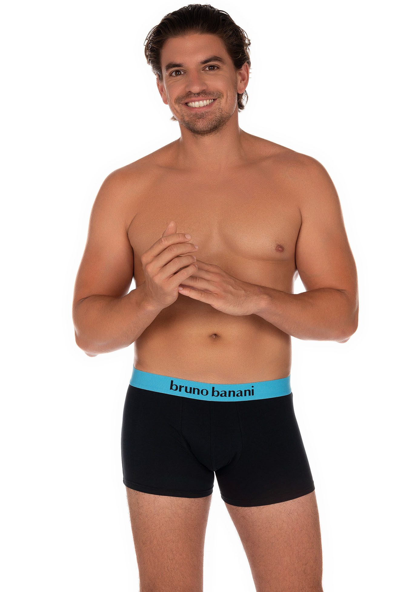 Bruno Banani Boxershort met contrasterend logo-tailleband (2 stuks, Set van 2)