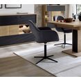 mca furniture eetkamerstoel melrose stoel 360º draaibaar met nivellering (set, 2 stuks) grijs