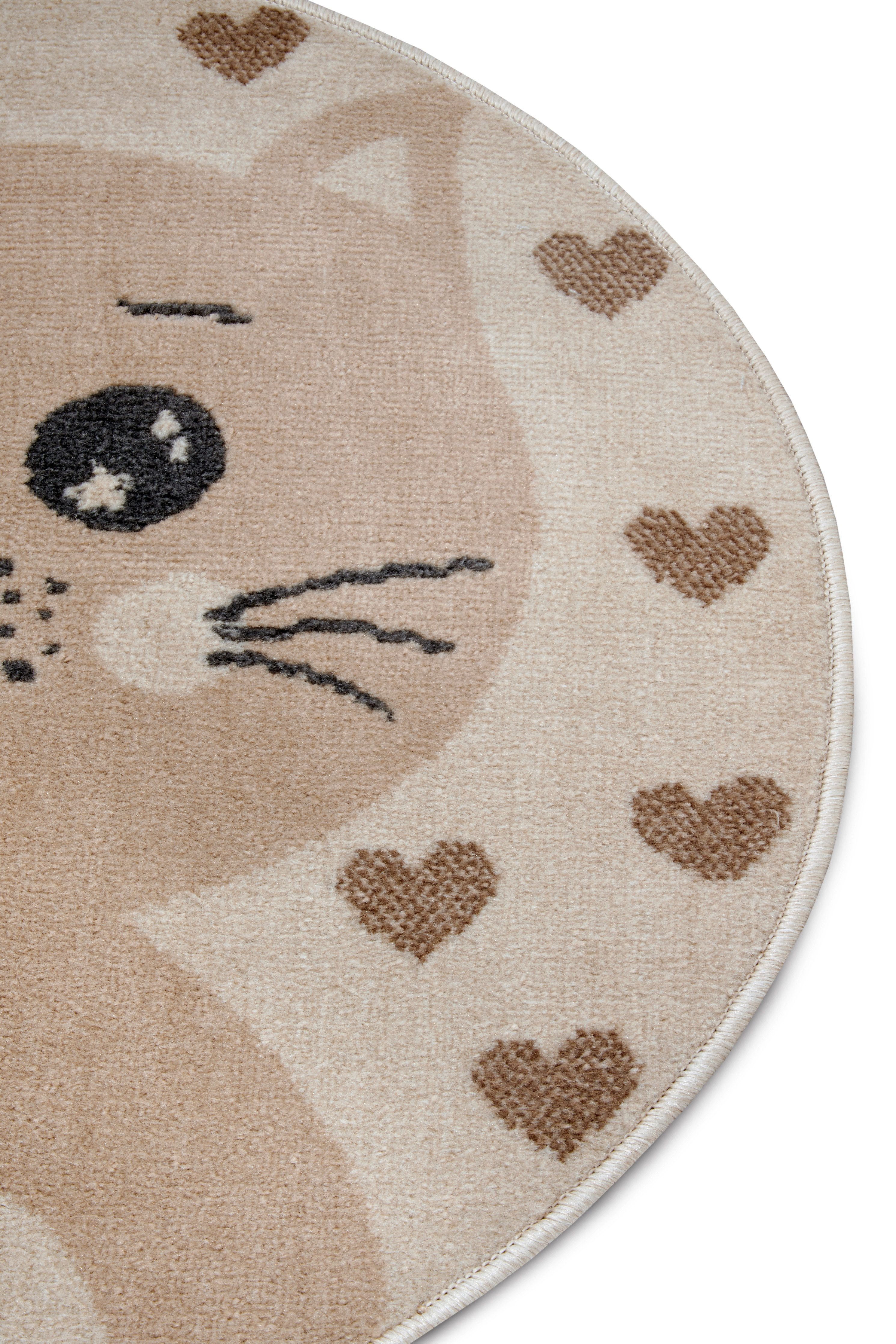 HANSE Home Kindervloerkleed Adventures Cat Speeltapijt, stevig, kinderkamer, kortpolig, speelondergrond
