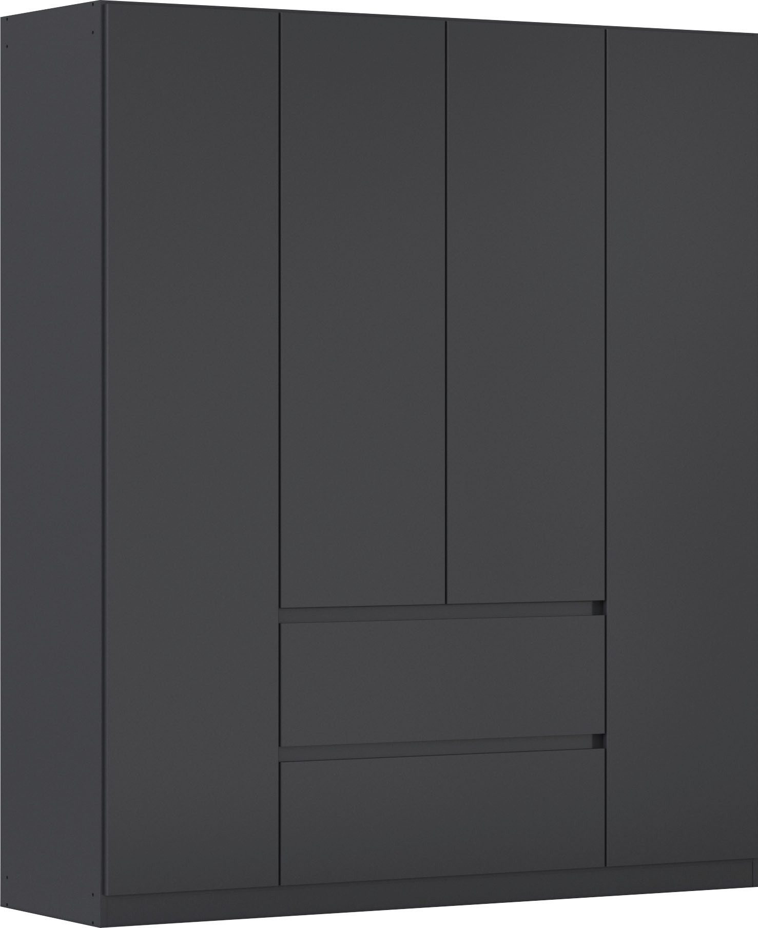 rauch Draaideurkast Kledingkast kast garderobe garderobekast MAINZ greeploze front, buitendeuren met push-to-open functie made in germany