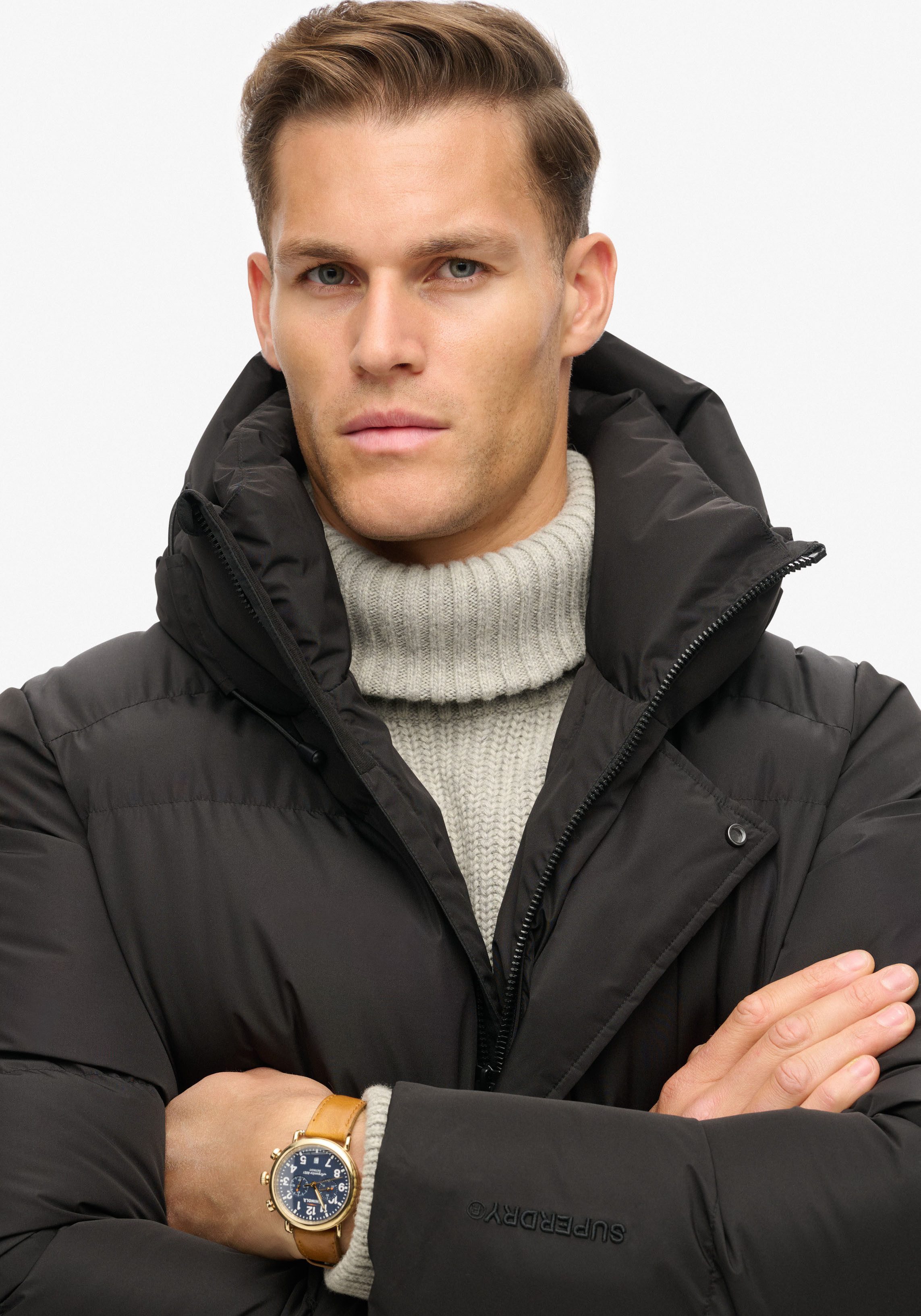 Superdry Gewatteerde jas HOODED 5 BAFFLE SPORTS PUFFER